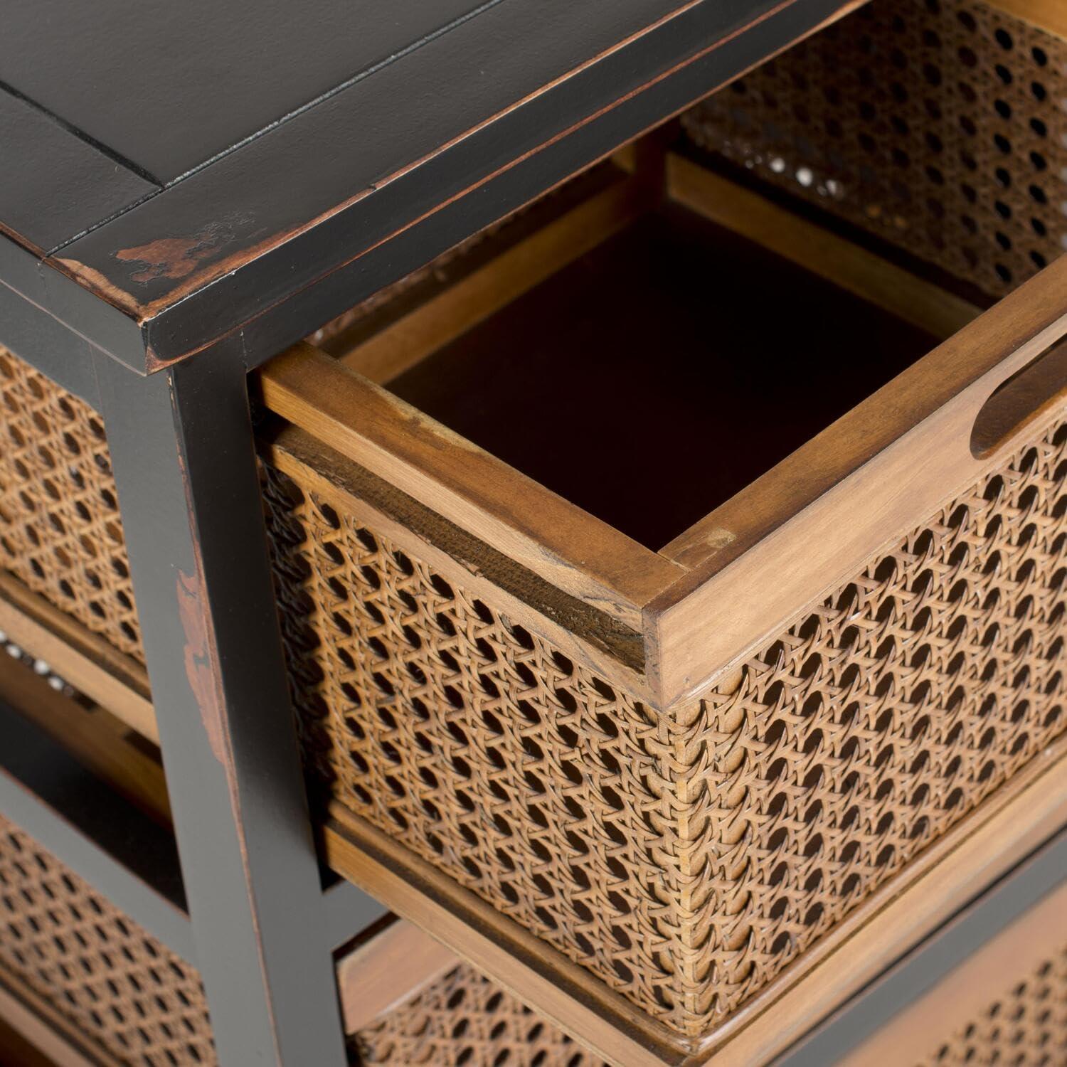 Jackson 4 Drawer Unit - AMH6504 - Barley/Cane Drawers - Safavieh Couture
