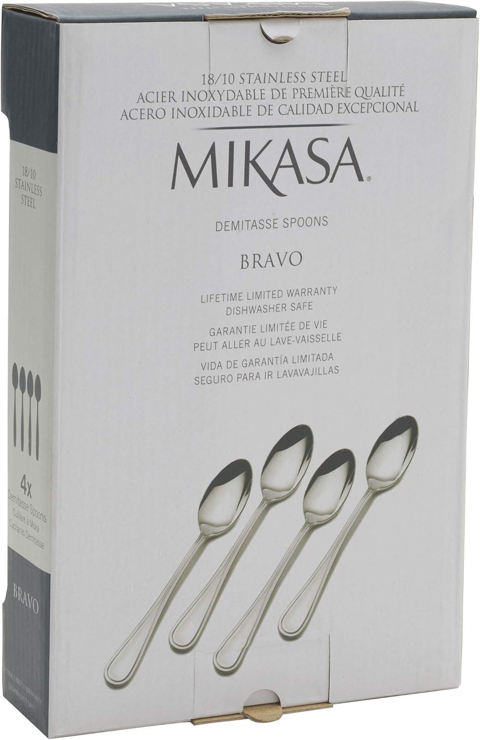 Mikasa Bravo 18/10 Stainless Steel Coffee Spoons (Set of 4)