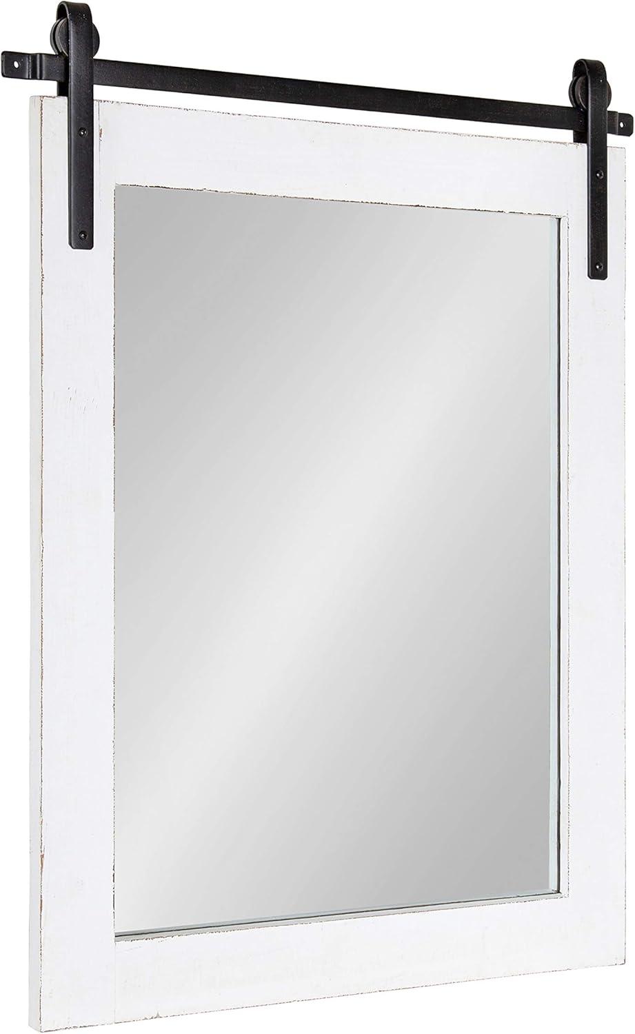 22&#34; x 30&#34; Cates Rectangle Wall Mirror White - Kate &#38; Laurel All Things Decor