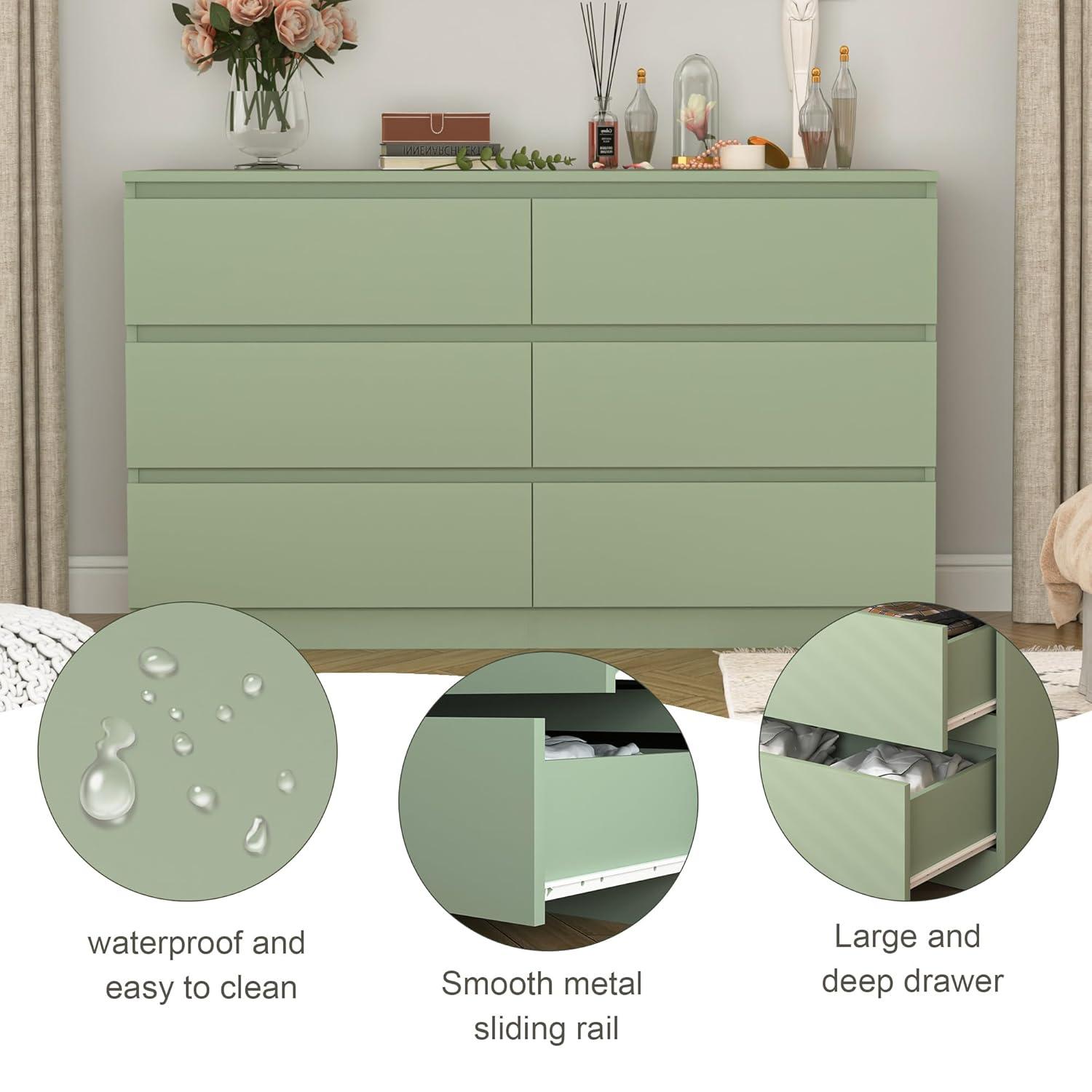 Wade Logan® Bisset 47.25'' W 6 - Drawer Dresser