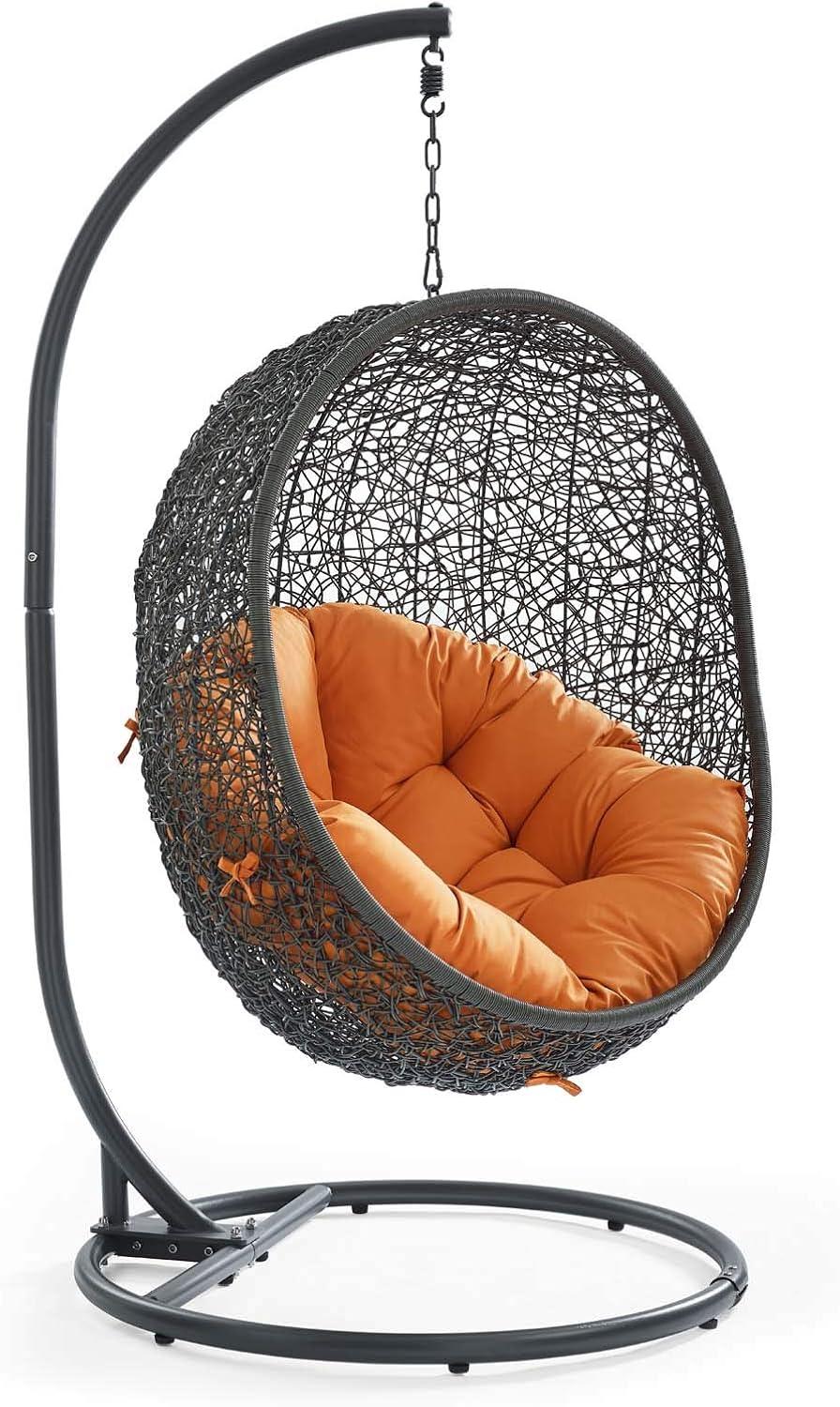 Modway Hide Outdoor Patio Swing Chair With Stand