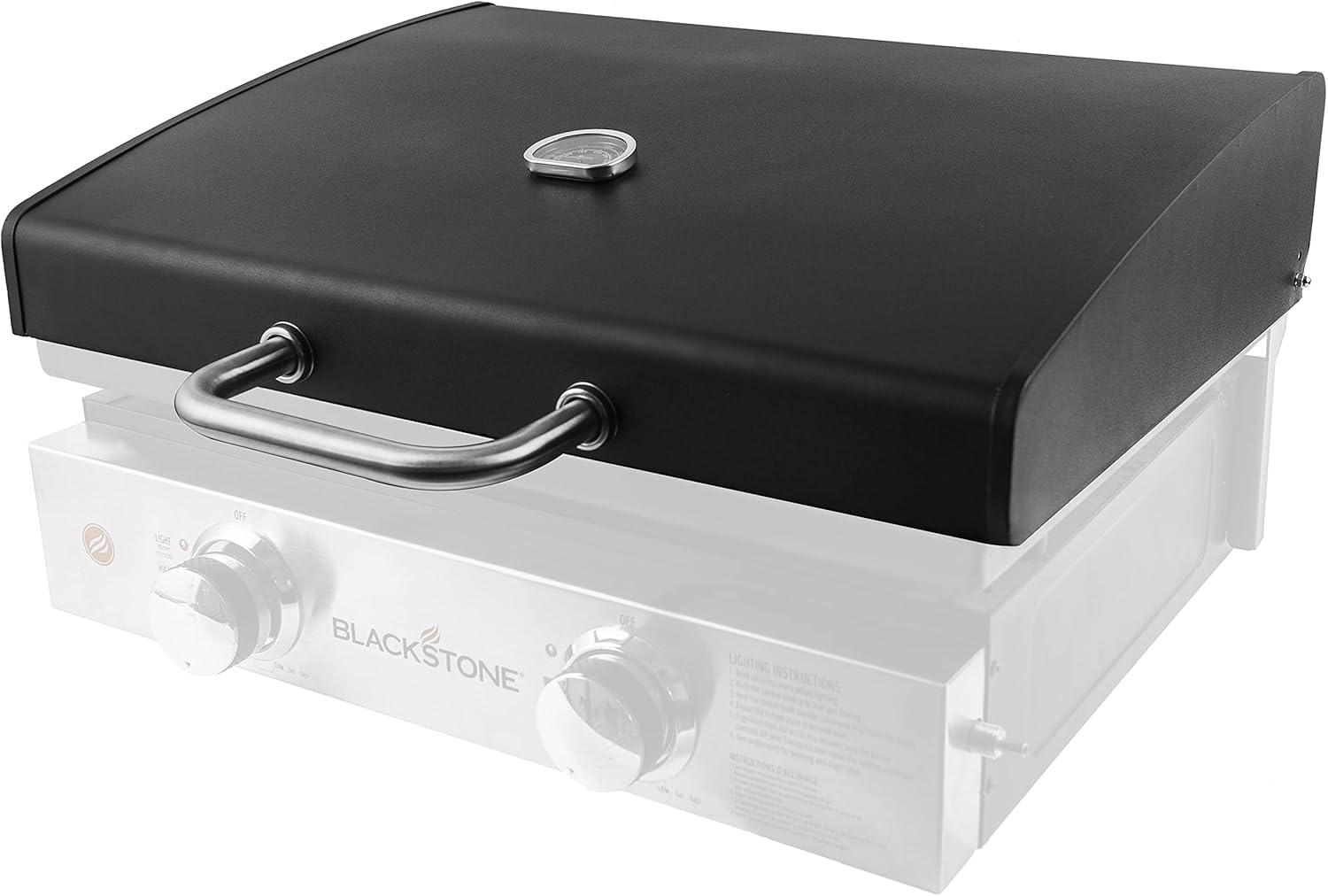 Black Powder-Coated Steel 22" Tabletop Griddle Hood