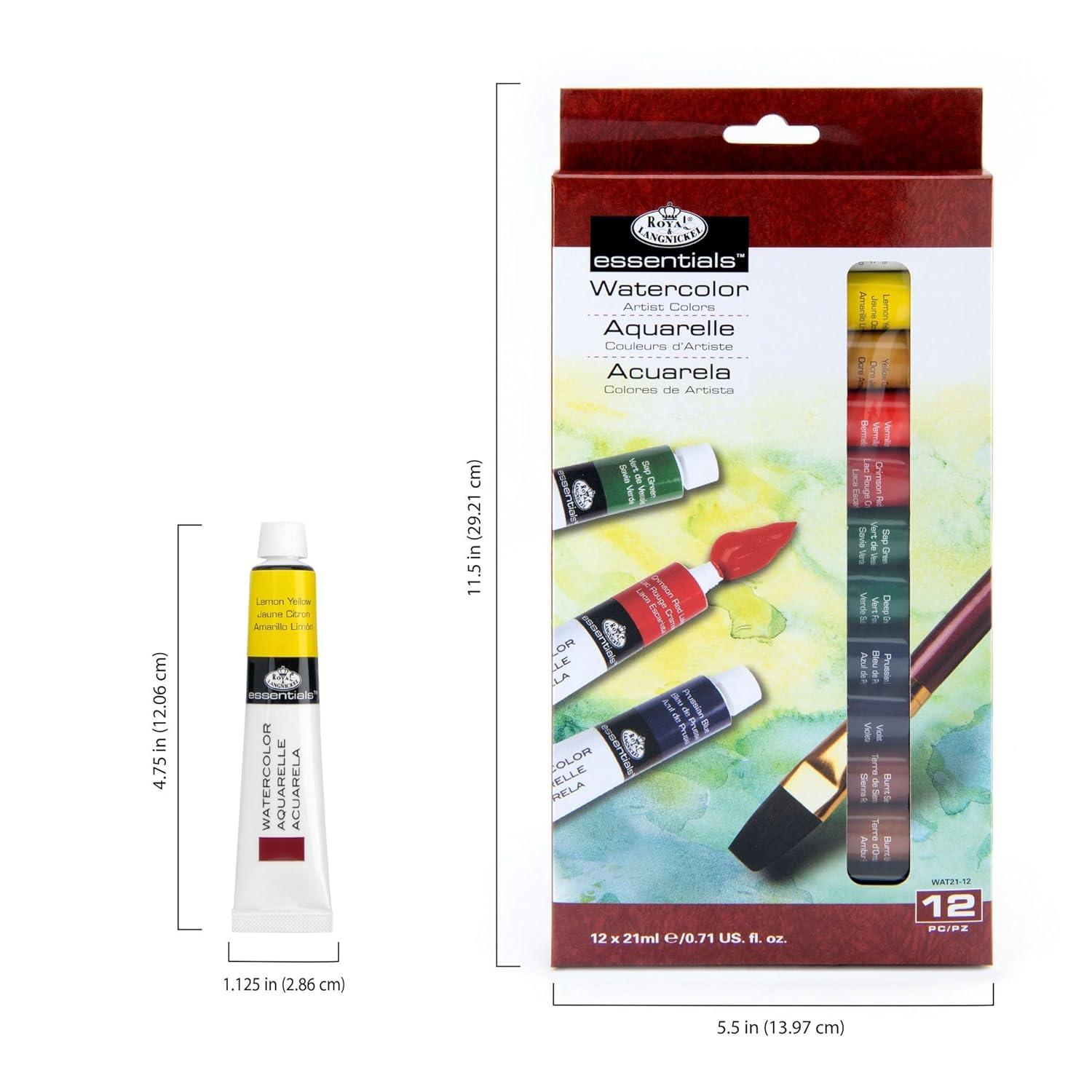 Watercolor Paints 21ml 12/Pkg-Assorted Colors