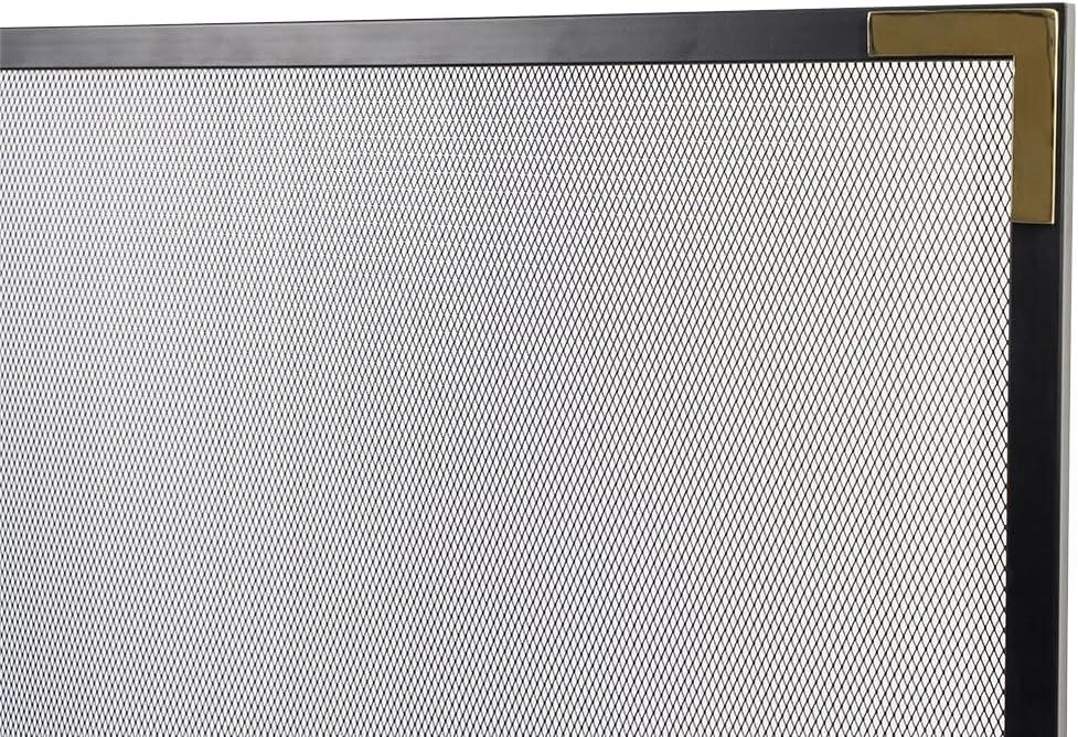 Modern Ember Cecilia Fireplace Screen, Durable Mesh Panel & Steel Frame