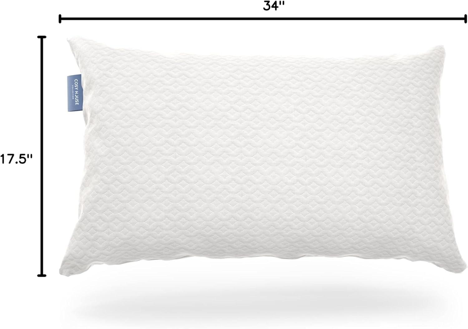 Cosy House Collection Luxury Rayon Derived from Bamboo Shredded Memory Foam Pillow