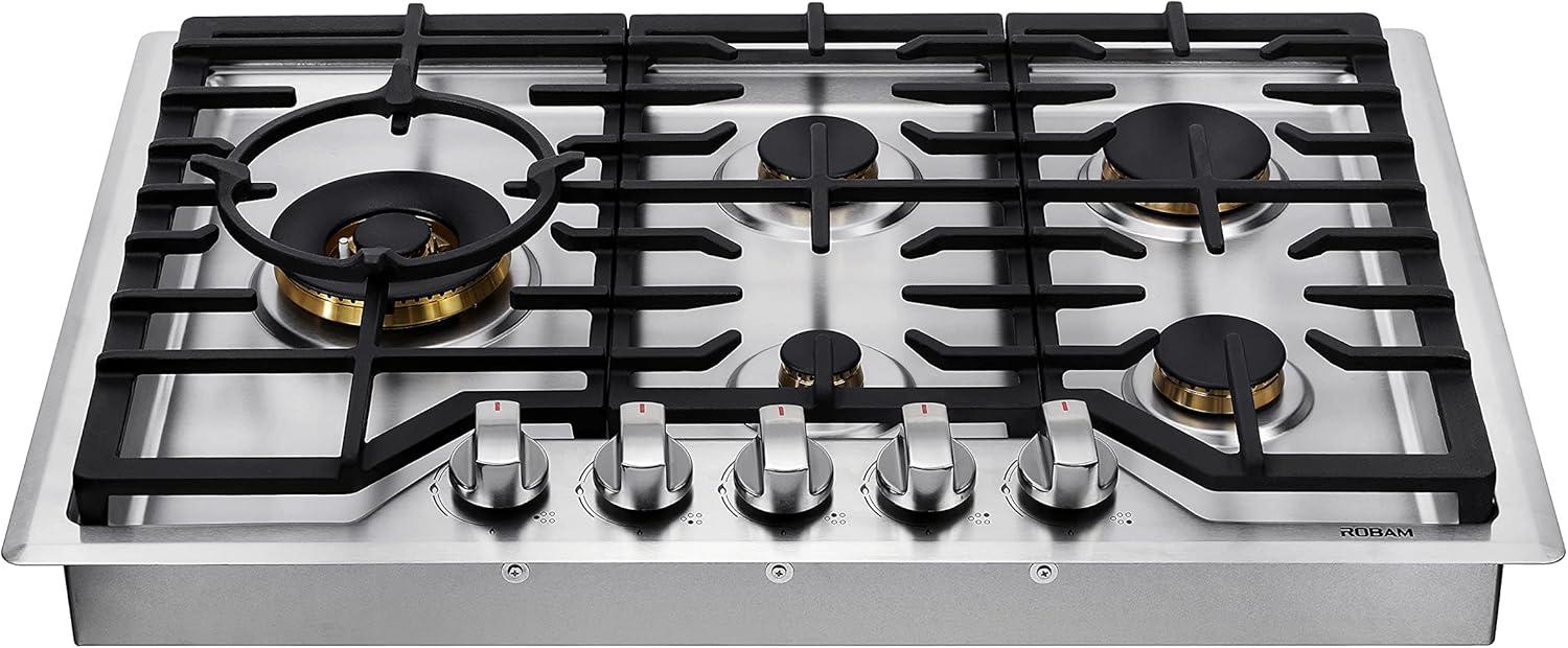 ROBAM 30-Inch Stainless Steel 5-Burner Gas Cooktop