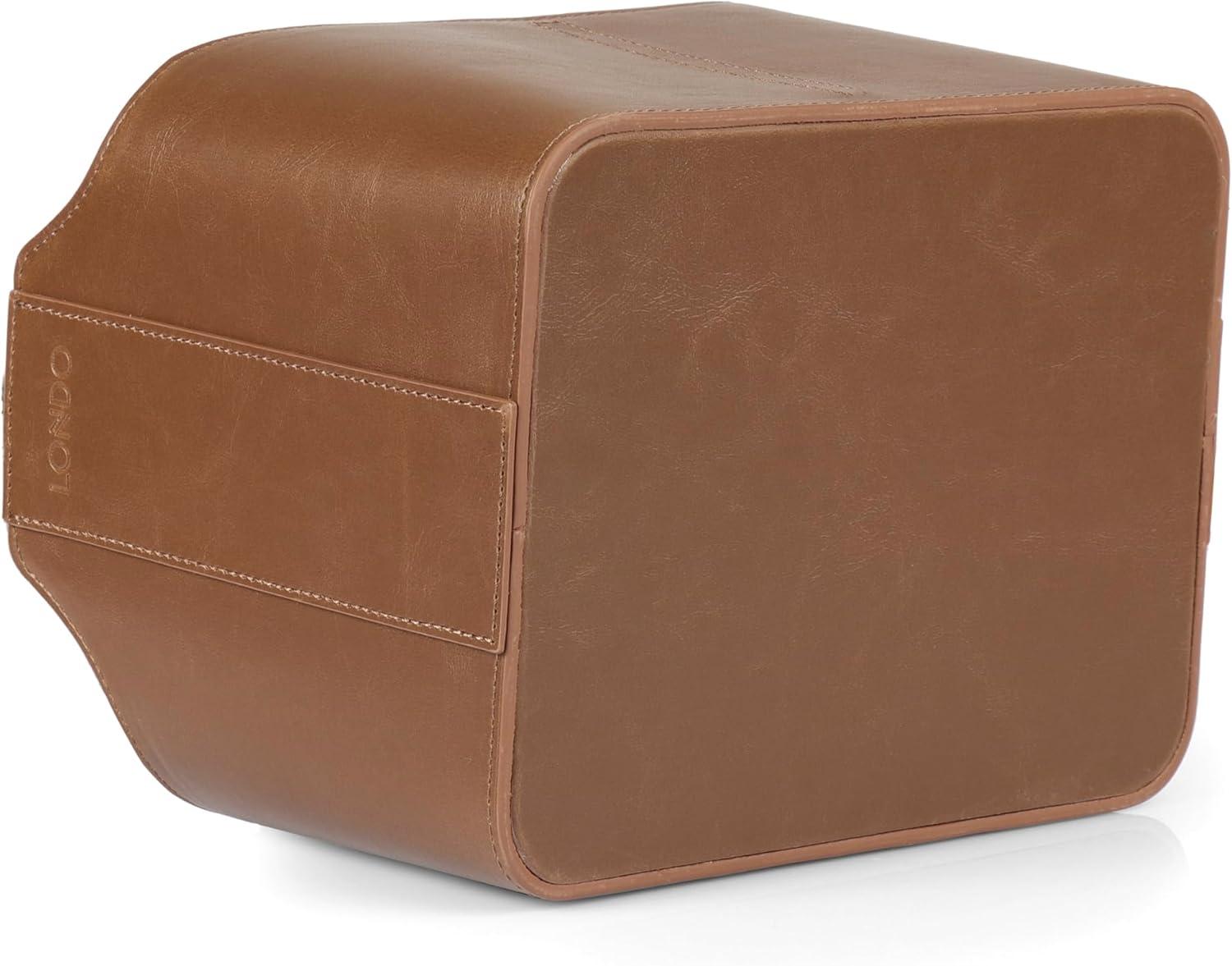 PU Leather Remote Control Holder, Office Supplies Desk Organizer with Tablet Slot, Makeup Brush and Utensils Cube, Large Capacity Desk Caddy With 5 Compartments