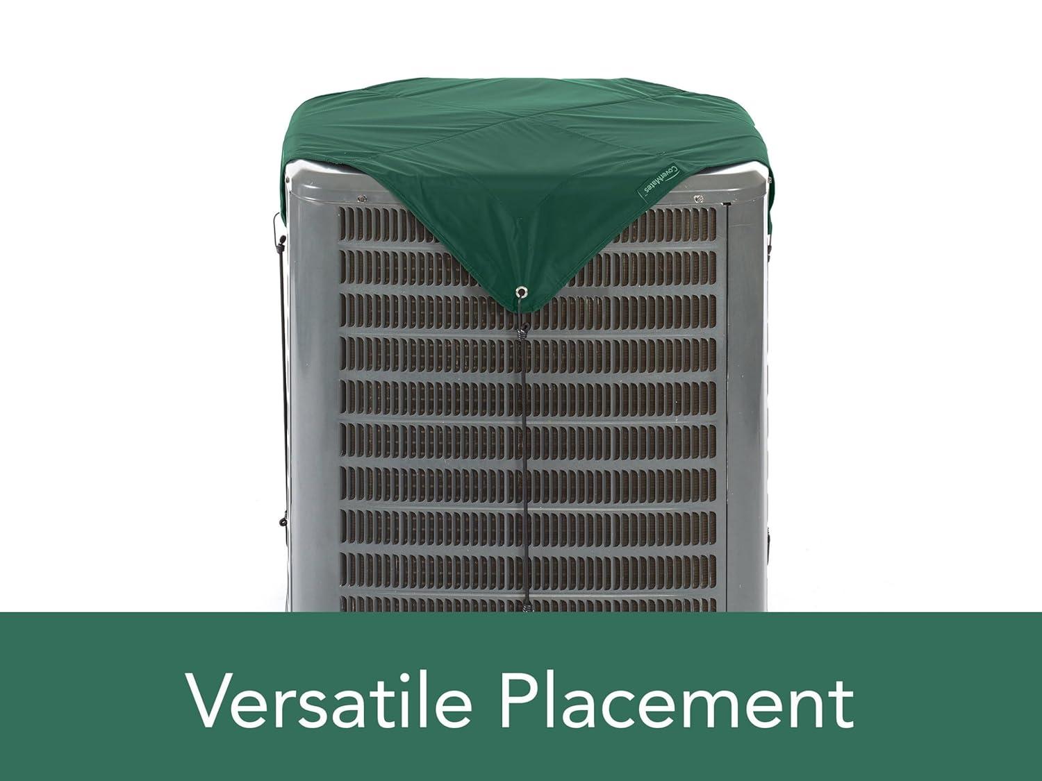 Covermates Armor Top Air Conditioner Cover - Durable Outdoor Protection for AC Units, Classic 12-Guage Vinyl, Armor Top 24W x 24D, Green