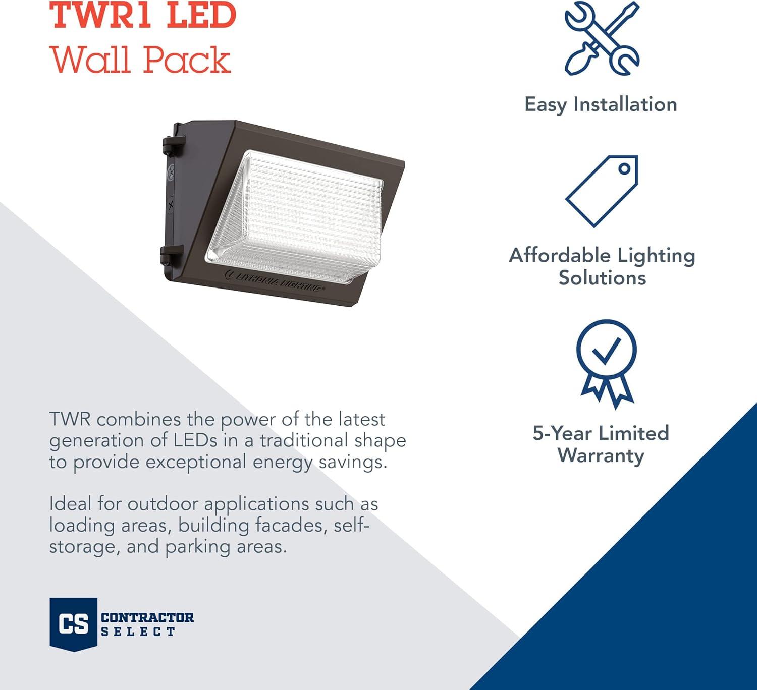 Lithonia Lighting Twr1 Led Alo Sww2 Uvolt Pe Contractor Select Twr1 13" Wide Switchable