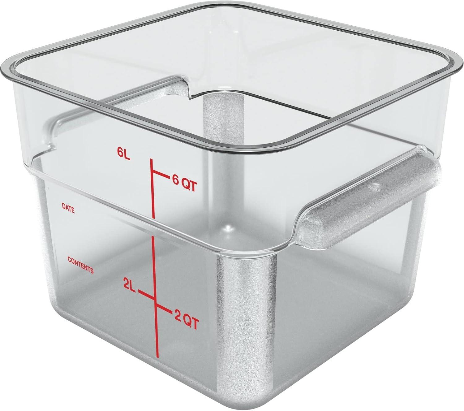 Carlisle Food Service Products Carlisle Food Service Products 1.5 Gallons Square Food Storage Container (Set of 6)