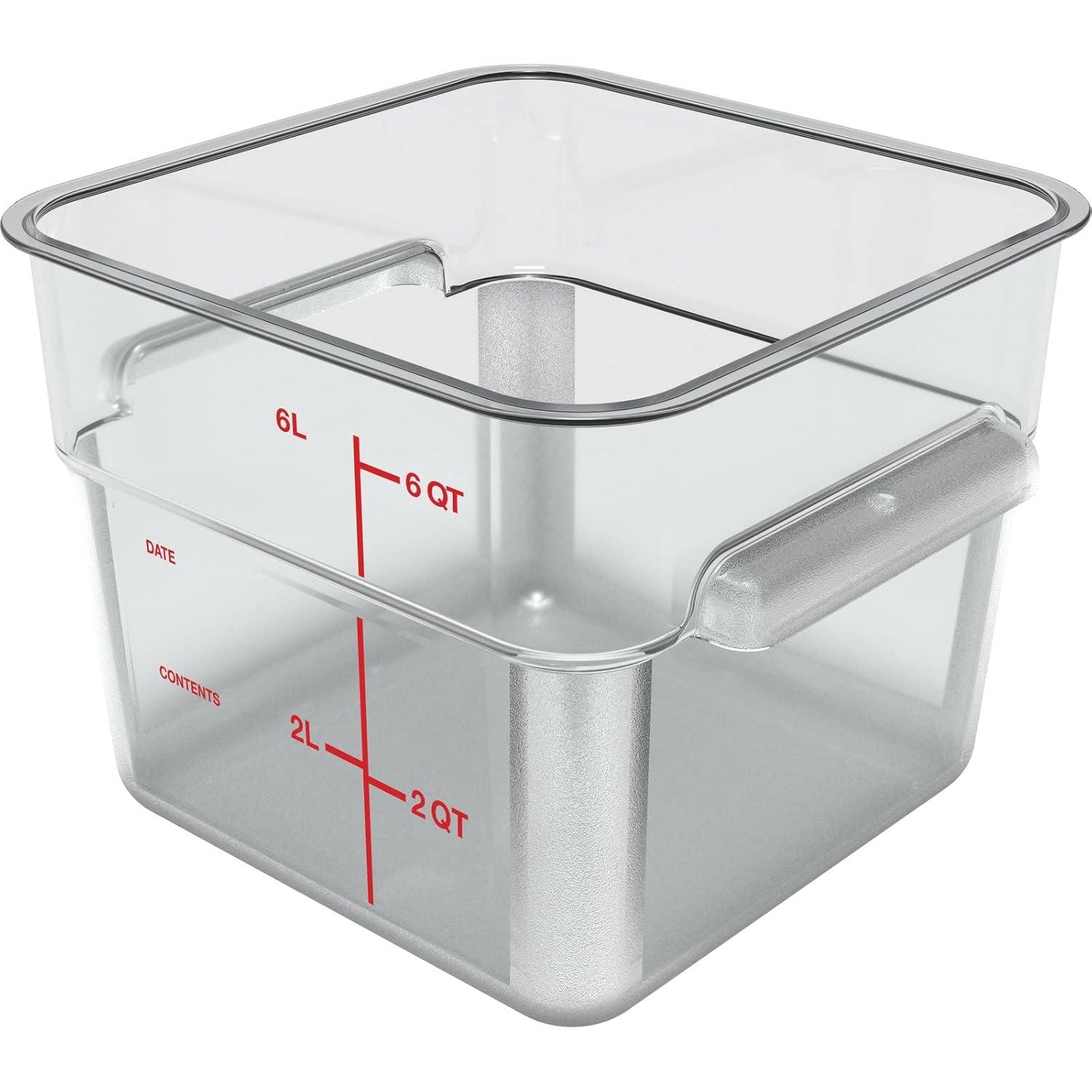 Carlisle Food Service Products Carlisle Food Service Products 1.5 Gallons Square Food Storage Container (Set of 6)