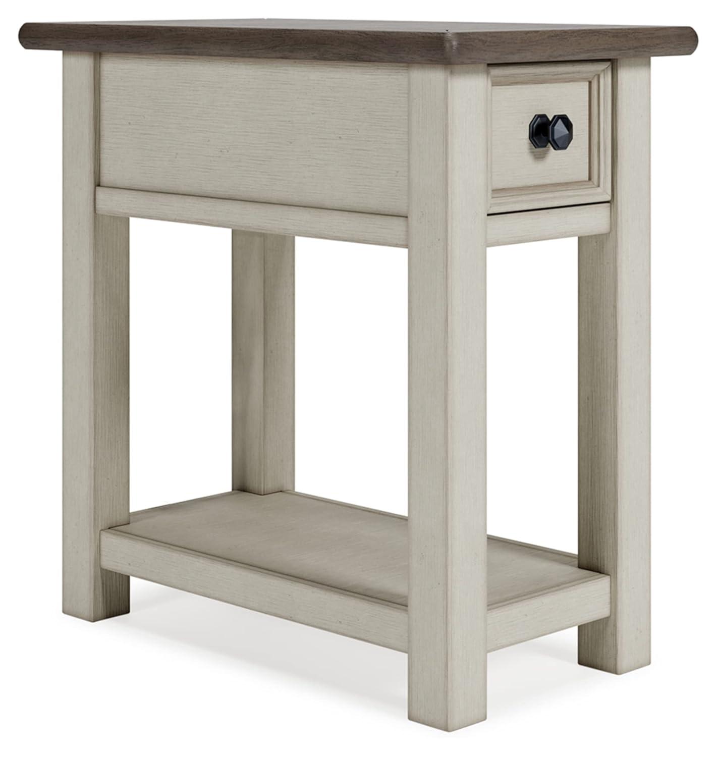 Signature Design by Ashley Casual Bolanburg Chairside End Table, Two-tone