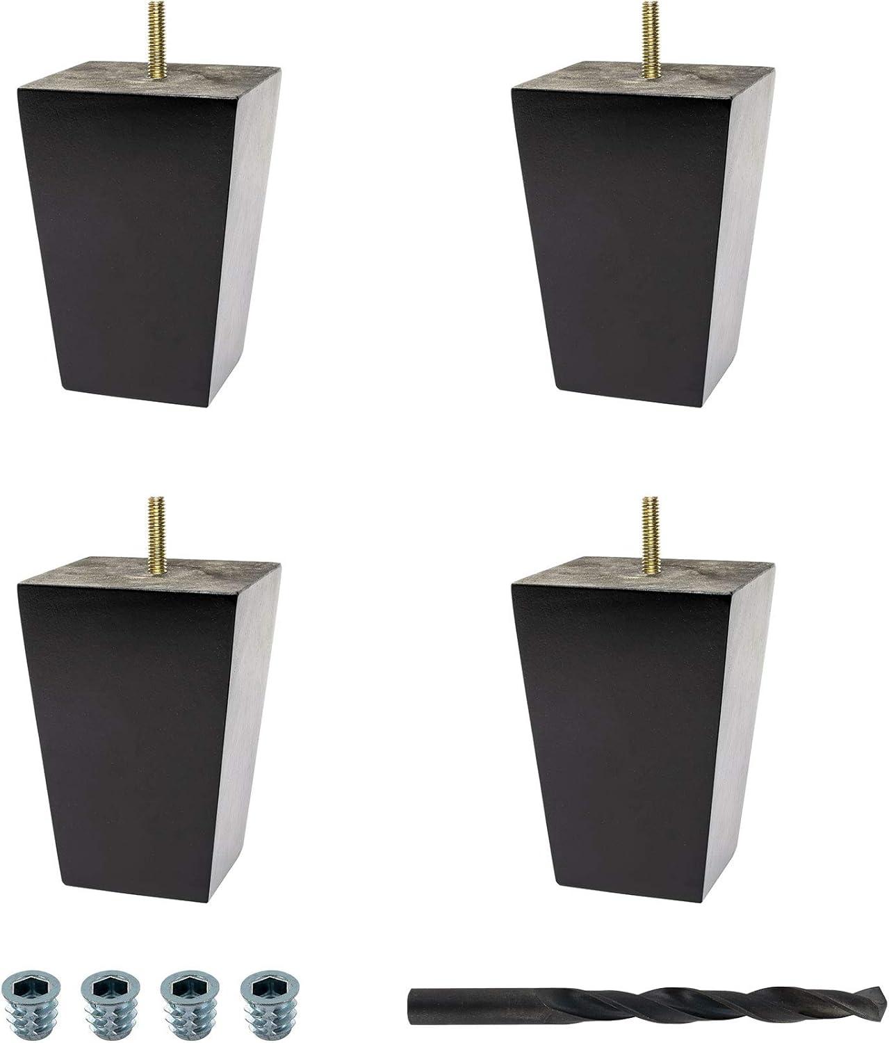 Architectural Products by Outwater L.L.C. Solid Hardwood Square Bun Foot (Set of 4)