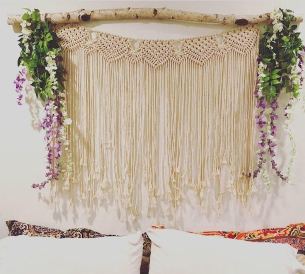 Handmade Cotton Macrame Boho Wedding Wall Hanging Decor