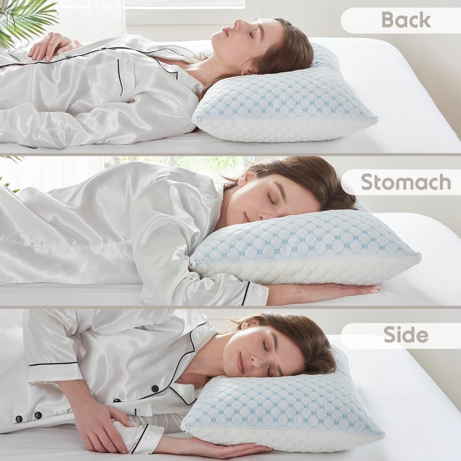 Nestl King Size Adjustable Colling Gel Pillow - 2 Pack