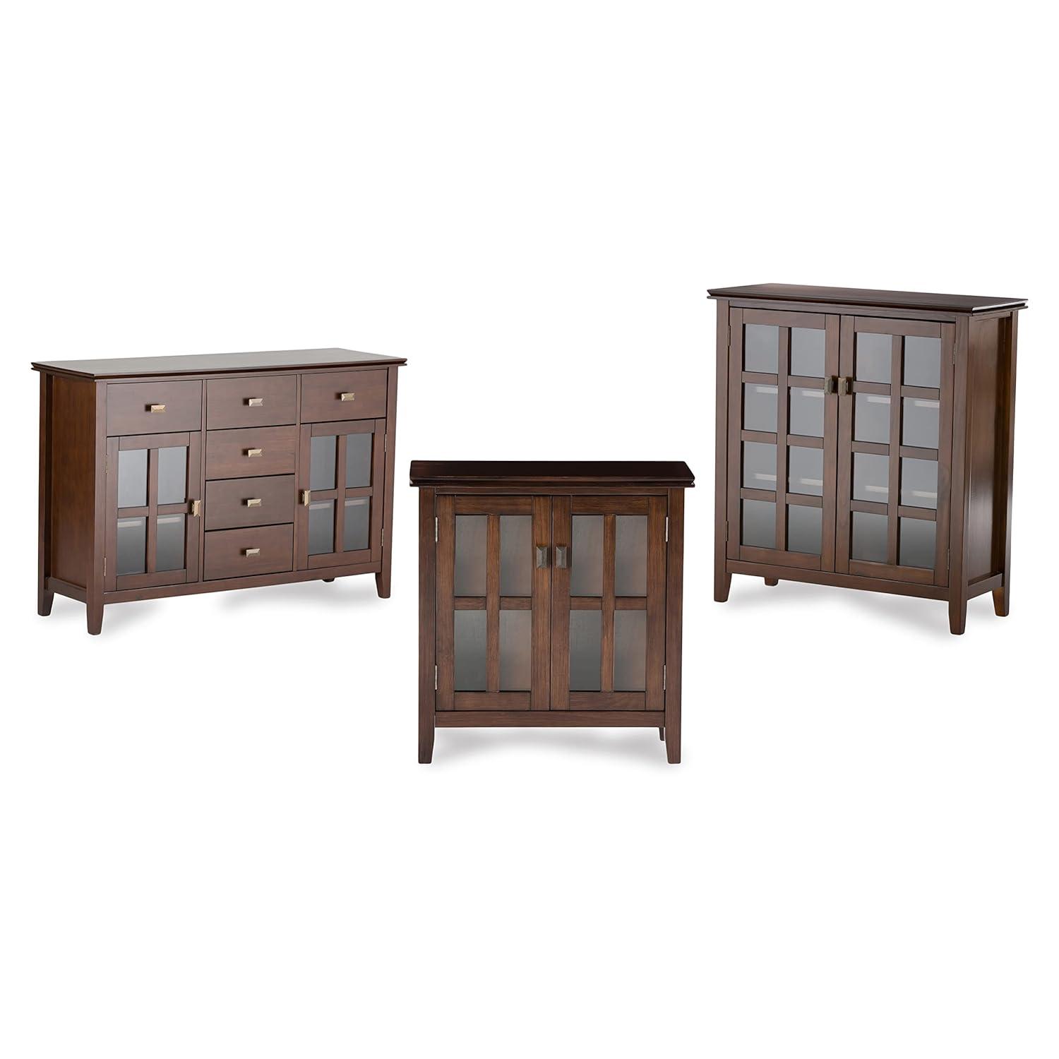 Simpli Home Artisan SOLID WOOD Medium Storage Cabinet