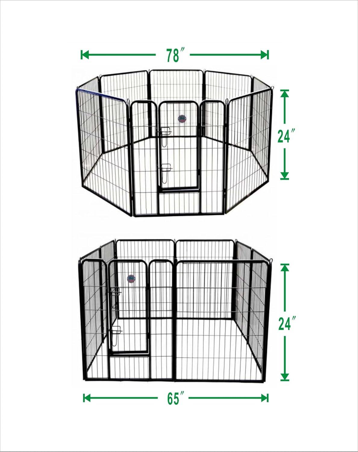 Go Pet Club Heavy Duty Pet Exercise Pen 24" to 40" - High GH24