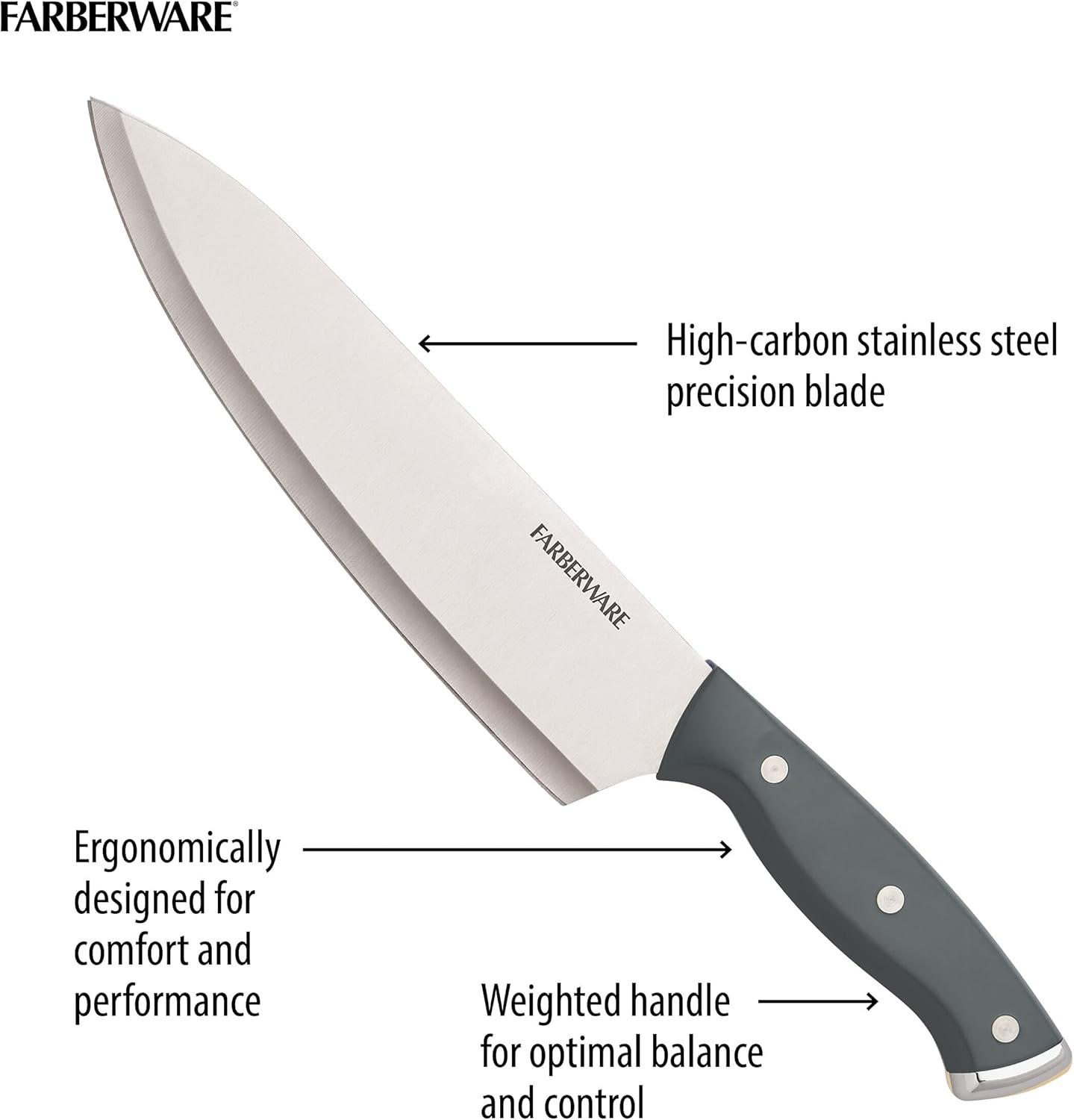 Farberware Farberware 15-Piece Triple Riveted Knife Block Set