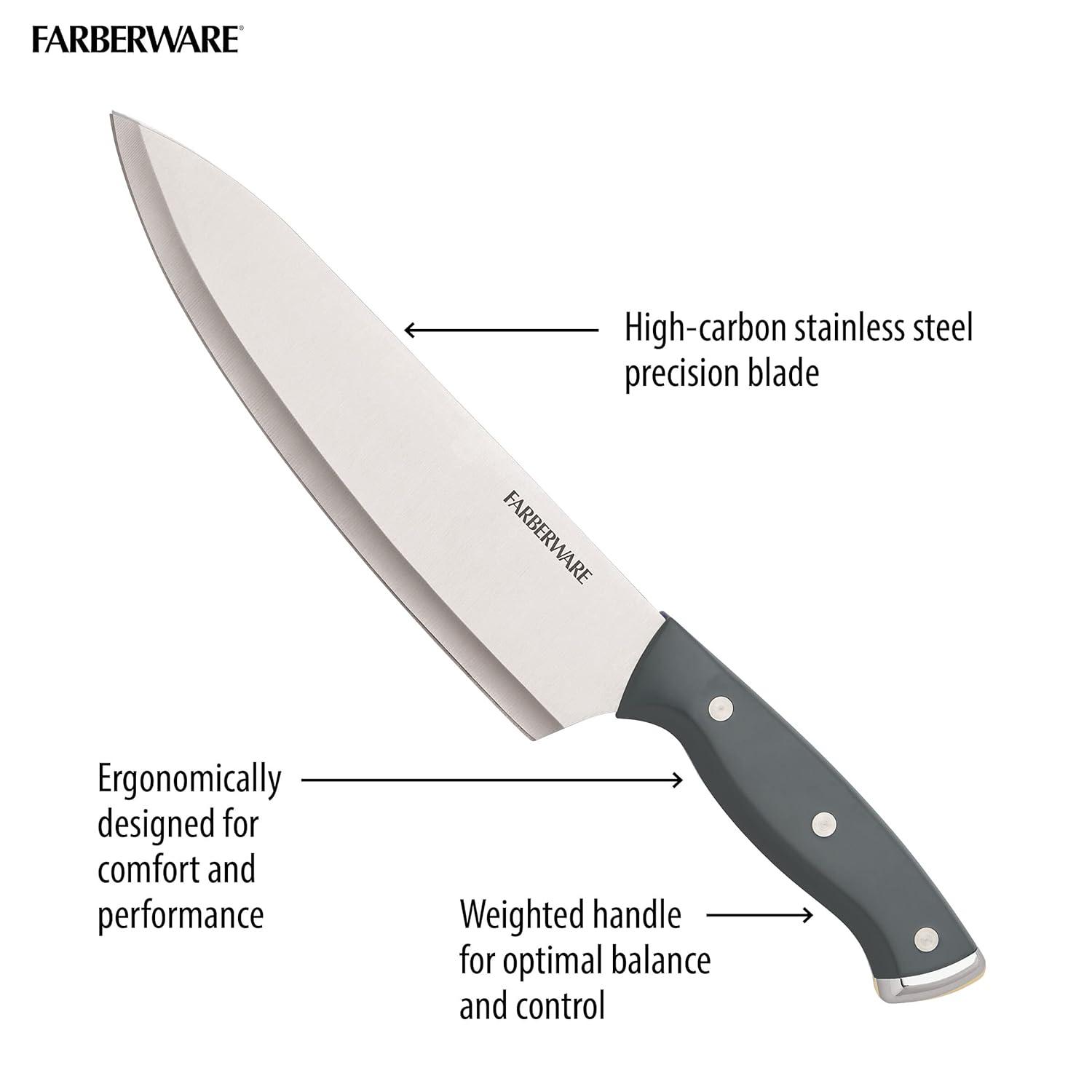 Farberware Farberware 15-Piece Triple Riveted Knife Block Set