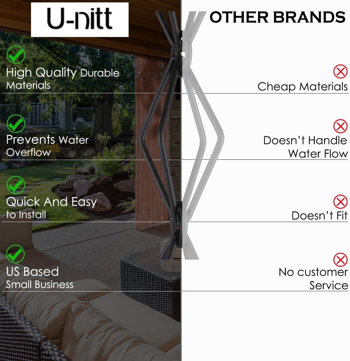 U-nitt Diamond Rain Chain 8.5 ft