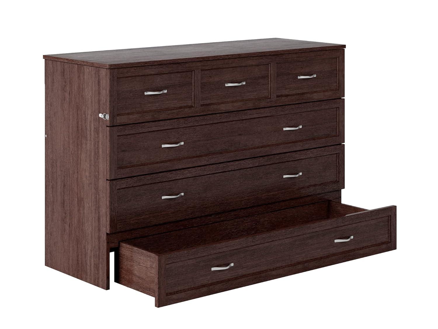 Queen Deerfield Murphy Bed Chest with Charging Station - AFI Atlantic Furniture