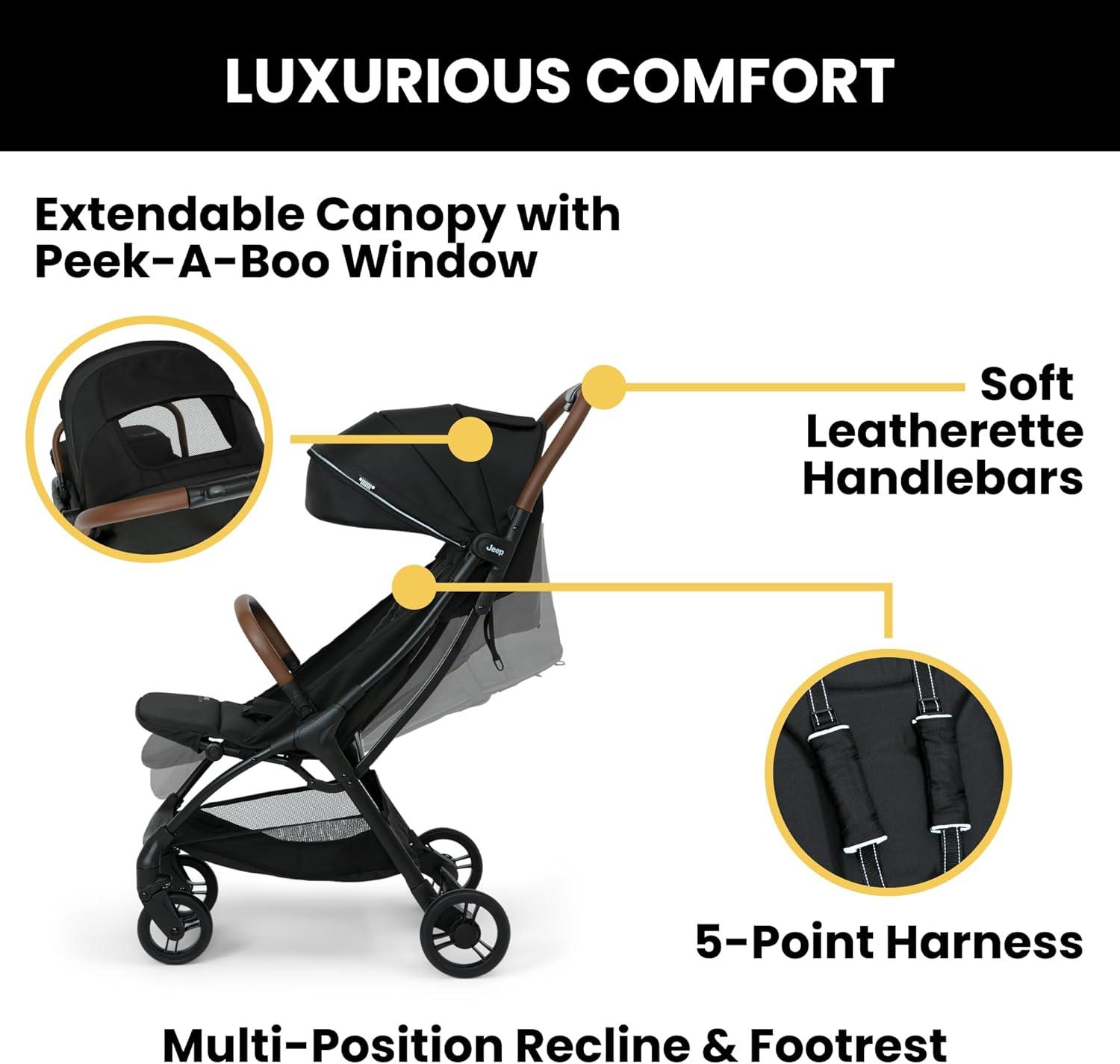 Jeep Altitude Compact Travel Stroller by Delta Children