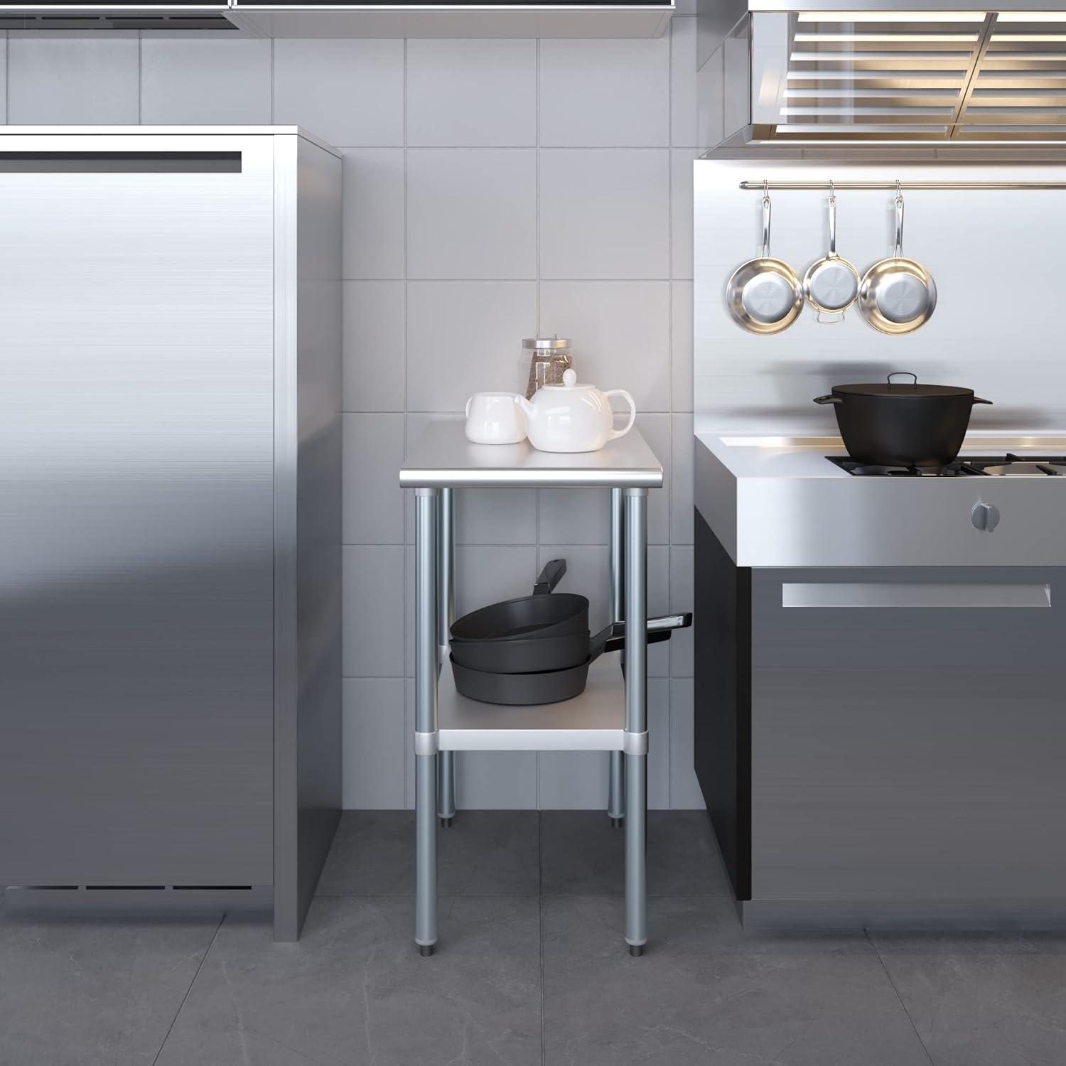 Amgood Stainless Steel Top Workbench