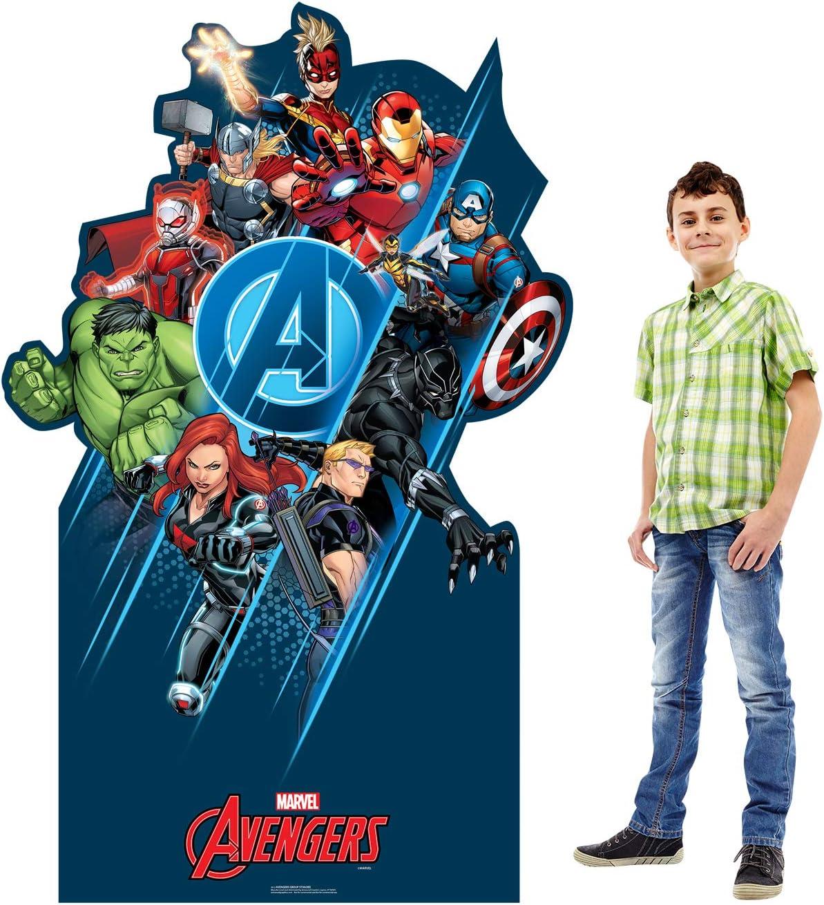 71 x 45 in. Avengers Classic Group Standee Cardboard Cutout, Marvel