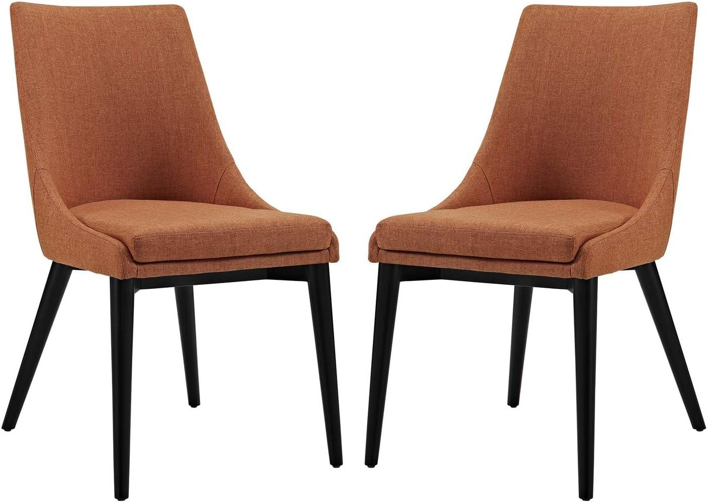 Modway Viscount Fabric Dining Side Chair, Set of 2, Multiple Colors