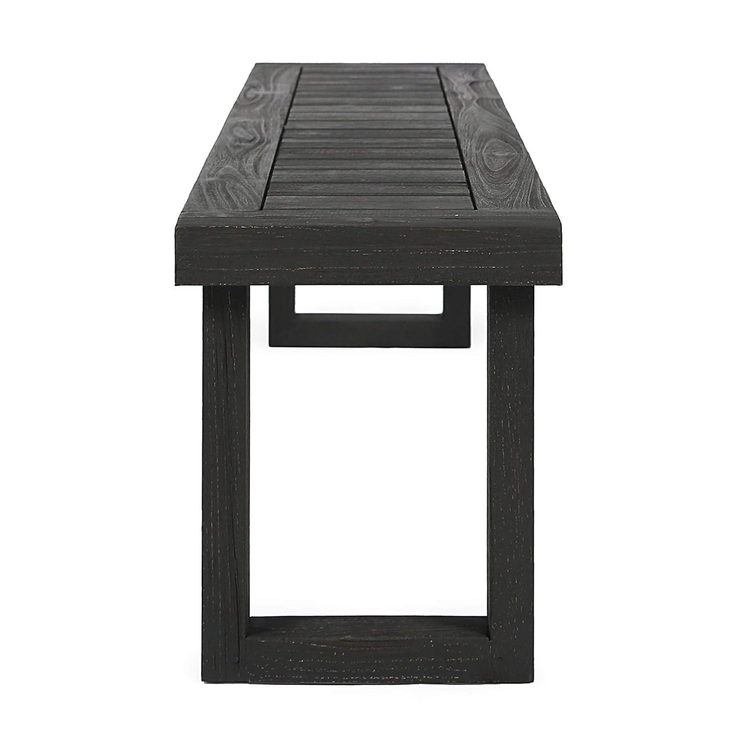 Millwood Pines Egor Acacia Wood Outdoor Bench