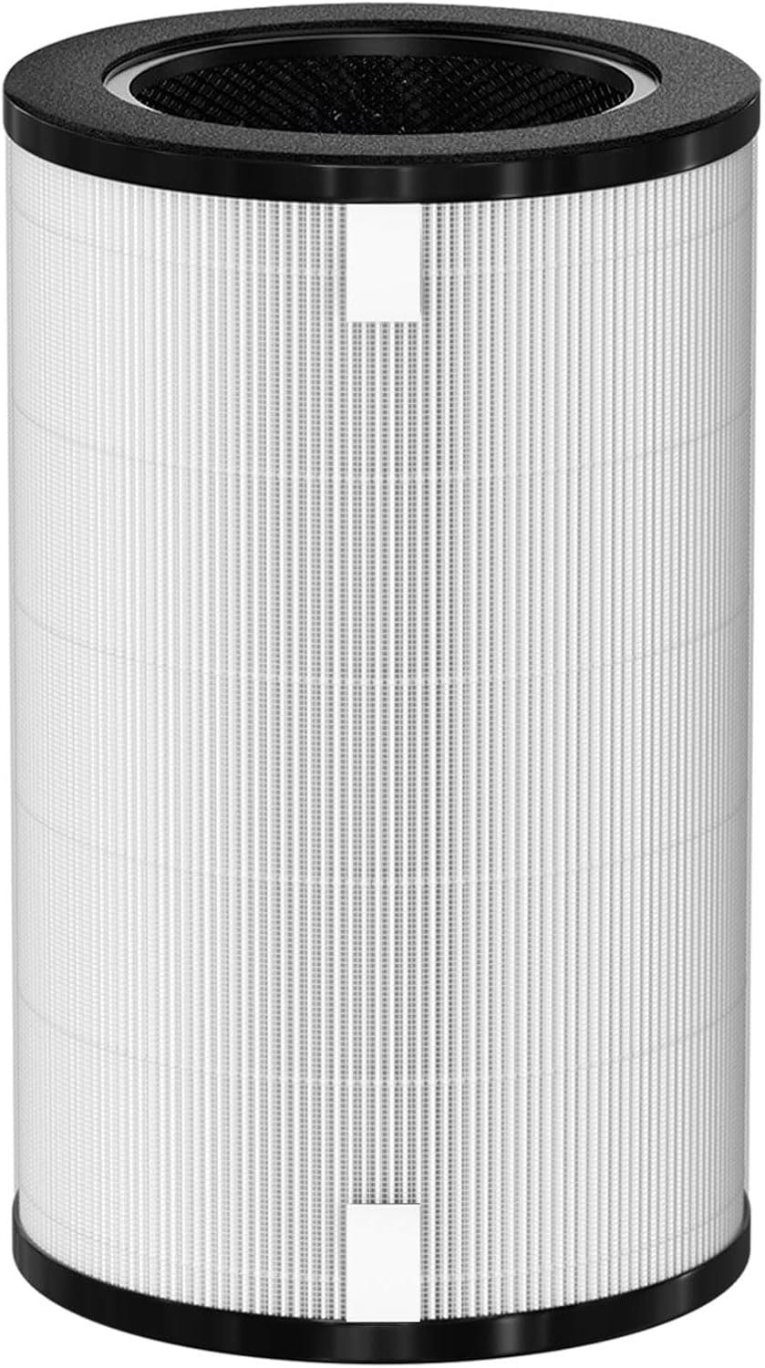 Compact White and Black HEPA Air Purifier Filter