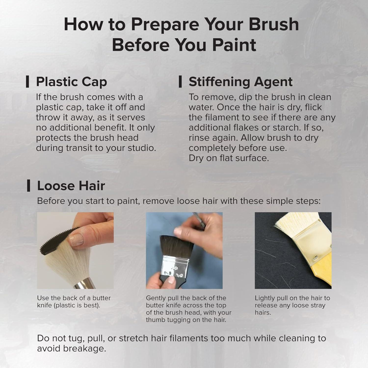 Silver Brush Limited 1514S -1 Silverwhite Edgewater Wash Paintbrush for Watercolor, Gouache, Inks, Dyes, Fluid, & Flow Acrylic, Size 1 Inch, Short Handle