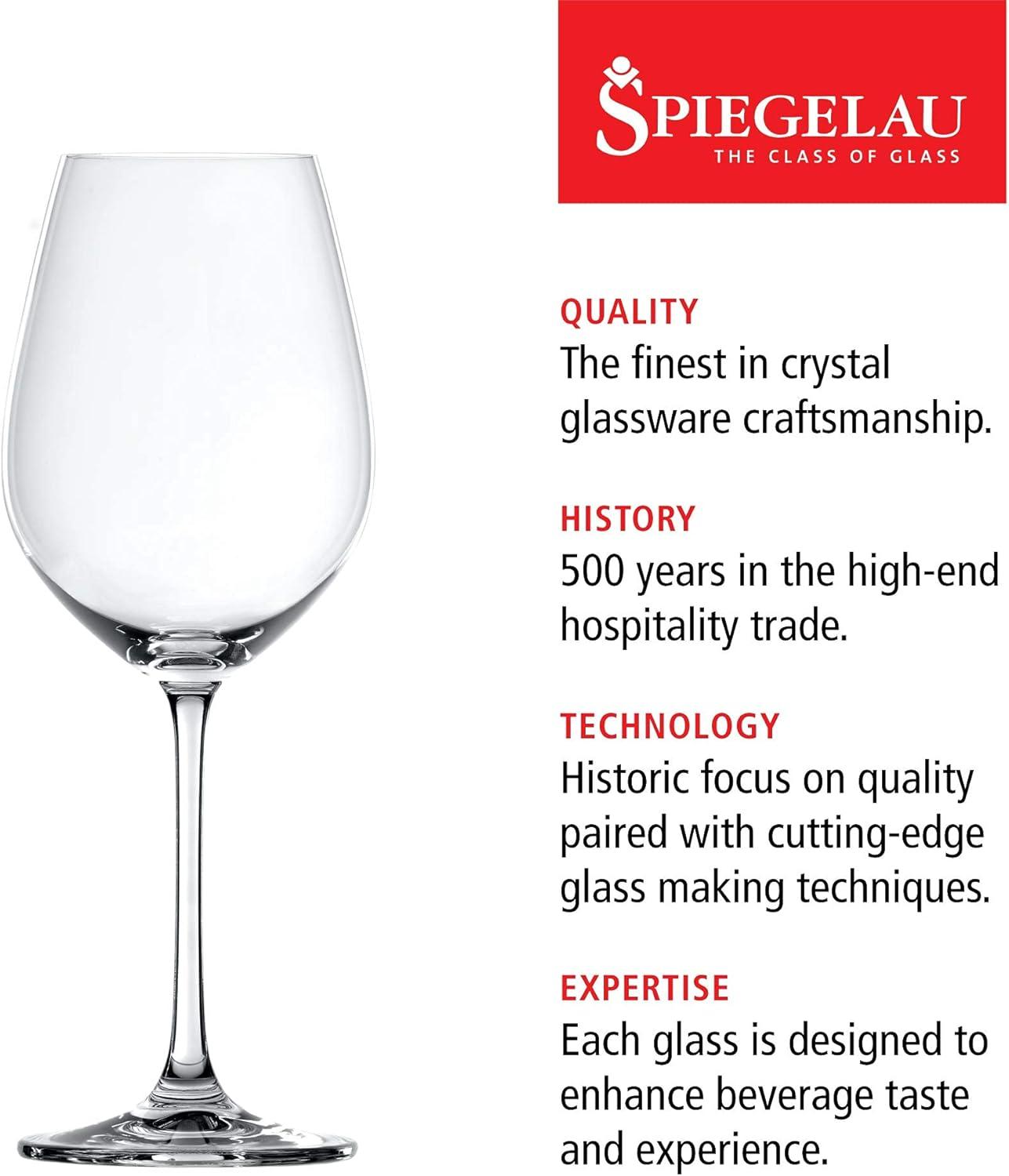 Salute 19.4oz. Crystal Red Wine Glass Set (Set of 4)