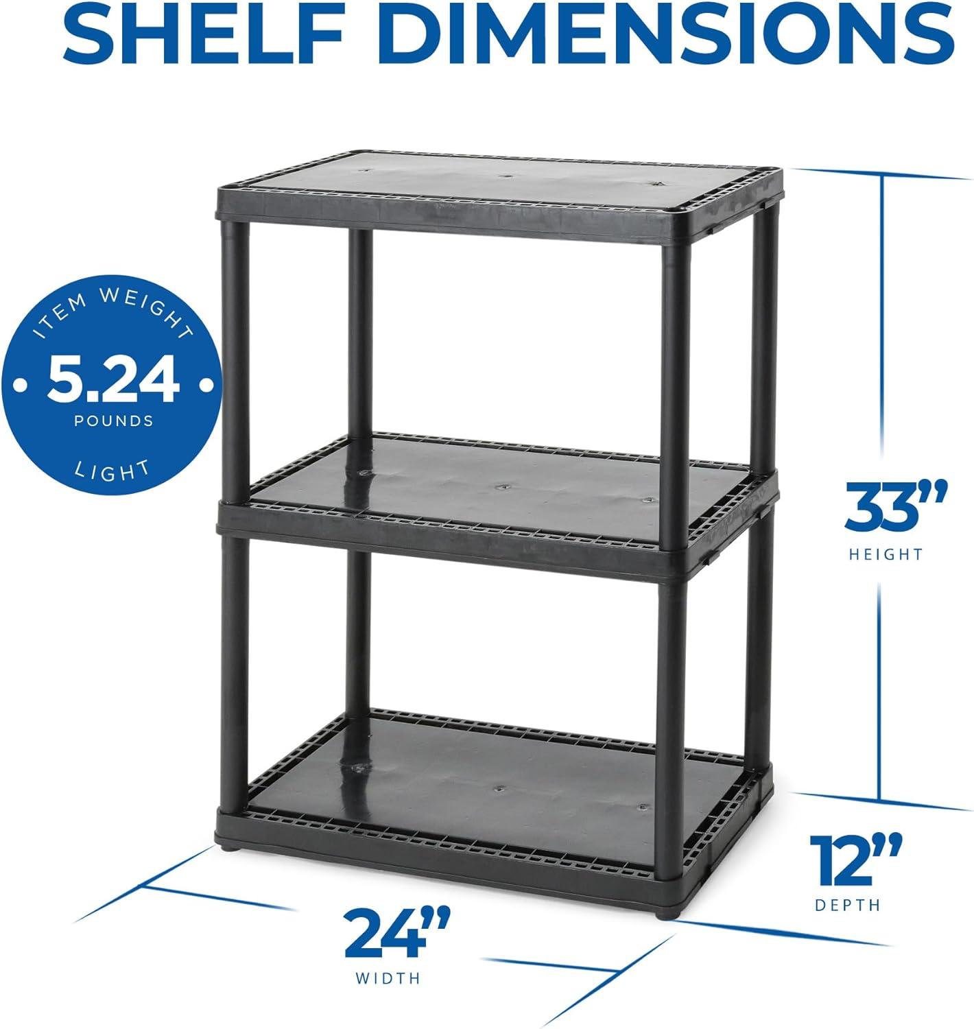 24'' W Plastic Shelving Unit