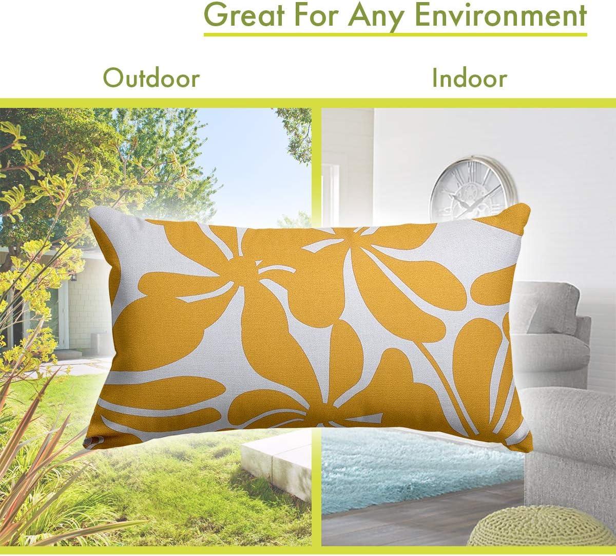 Majestic Home Goods Plantation Floral Indoor/Outdoor Reversible Throw Pillow