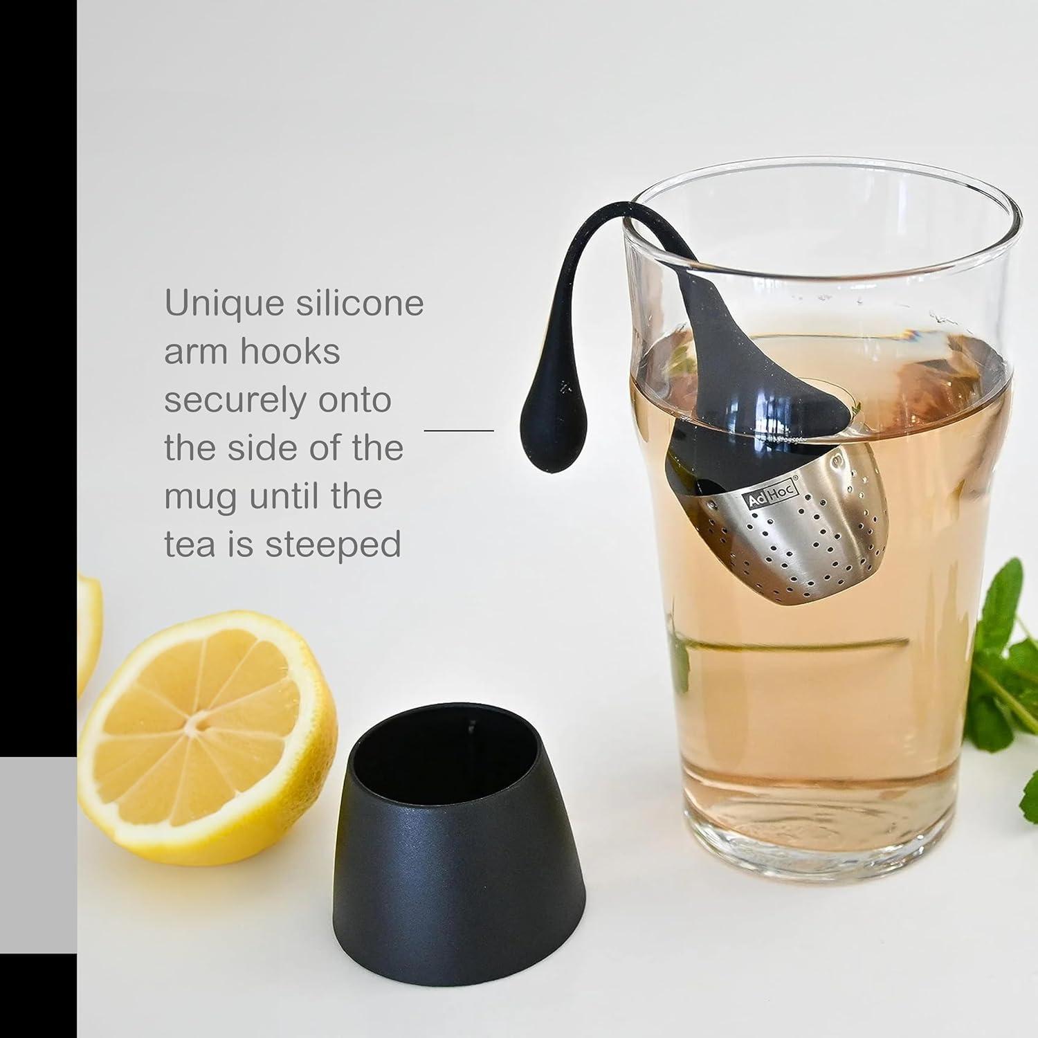 AdHoc Black Silicone and Stainless Steel Tea Infuser