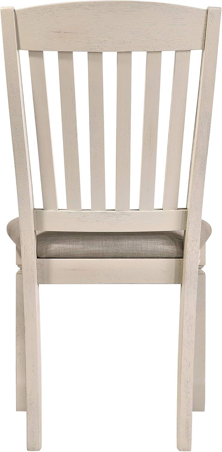 18" Fedele Accent Chair Tan Fabric/Cream Finish - Acme Furniture: Linen Upholstery, Wood Frame, No Assembly Required