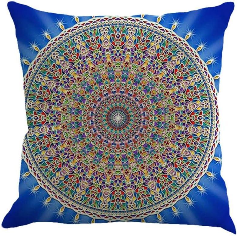 Retro Bohemian Mandala Cotton Pillow Covers Set of 4