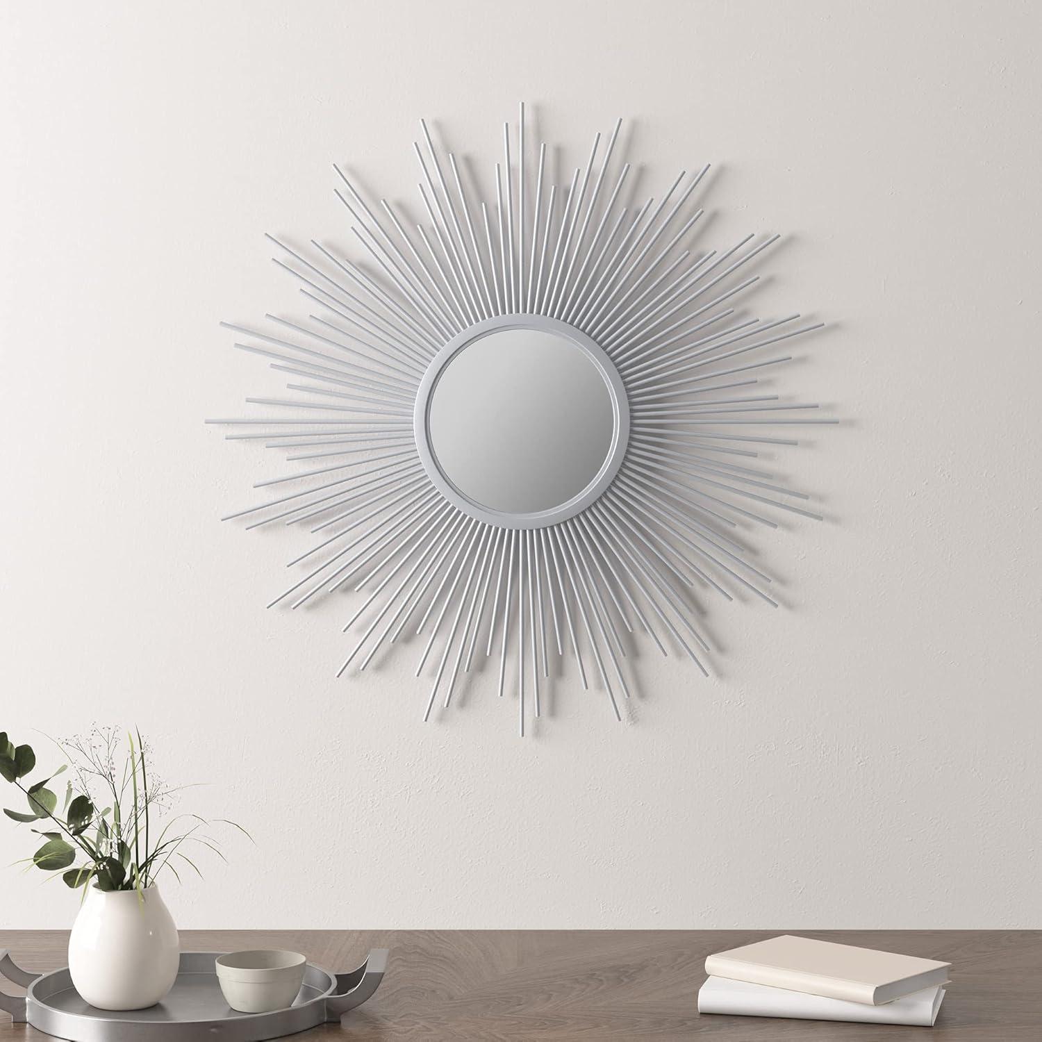 Round Dia Fiore Sunburst Decorative Wall Mirror - Madison Park