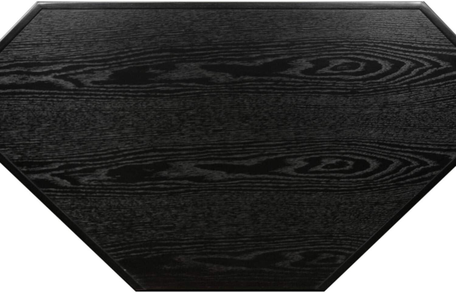 Leick Furniture Corner Computer Wood Desk in Black