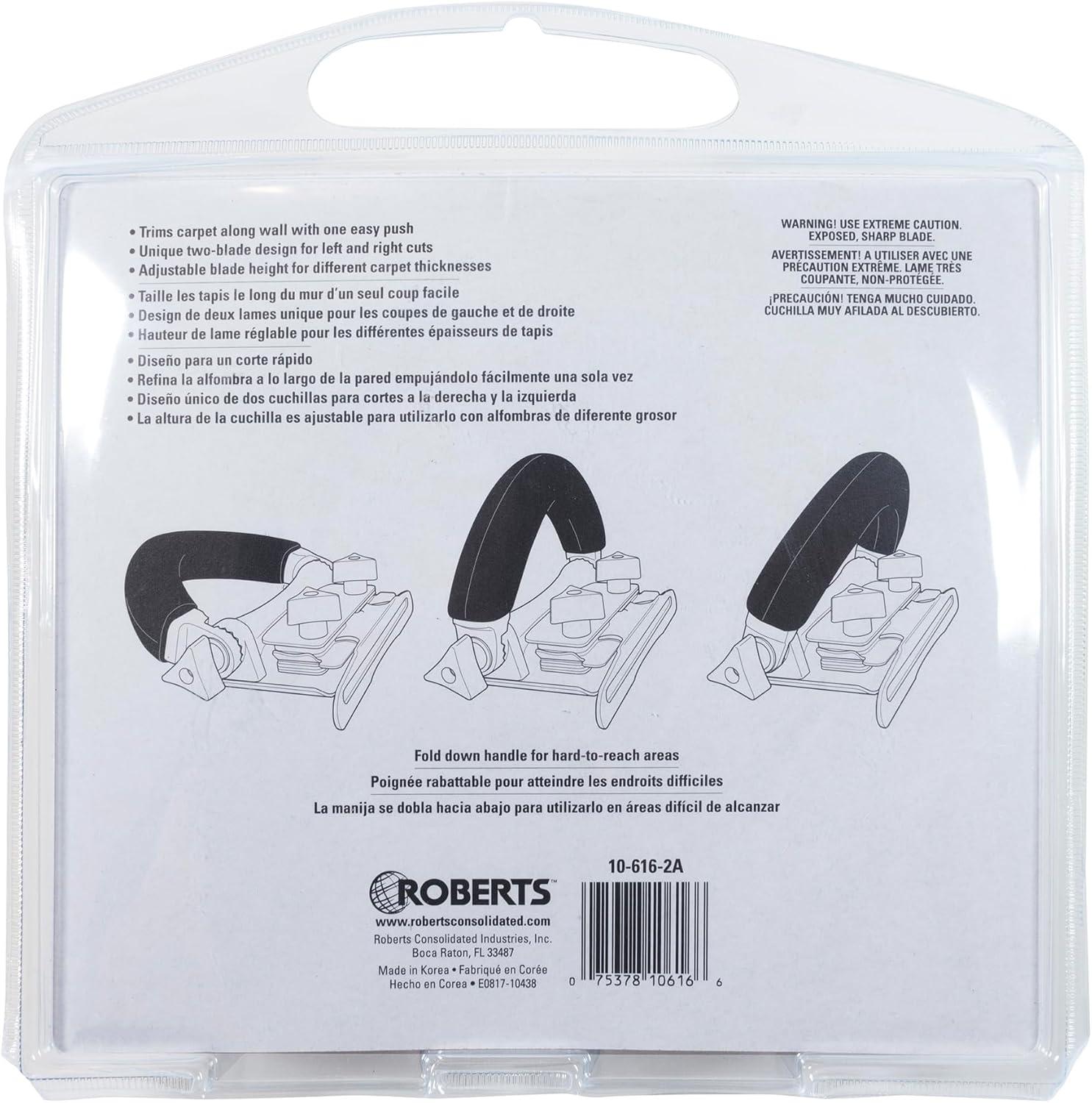 Red Stainless Steel Carpet Trimmer with Rubber Handle