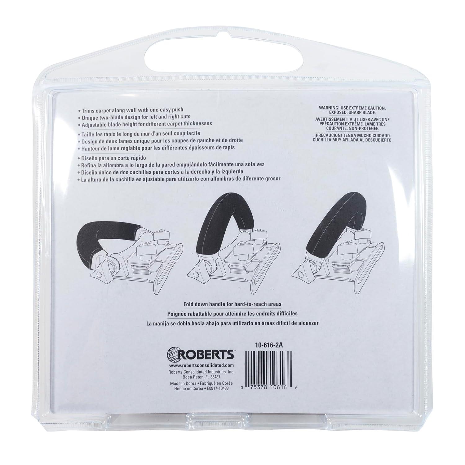 Red Stainless Steel Carpet Trimmer with Rubber Handle