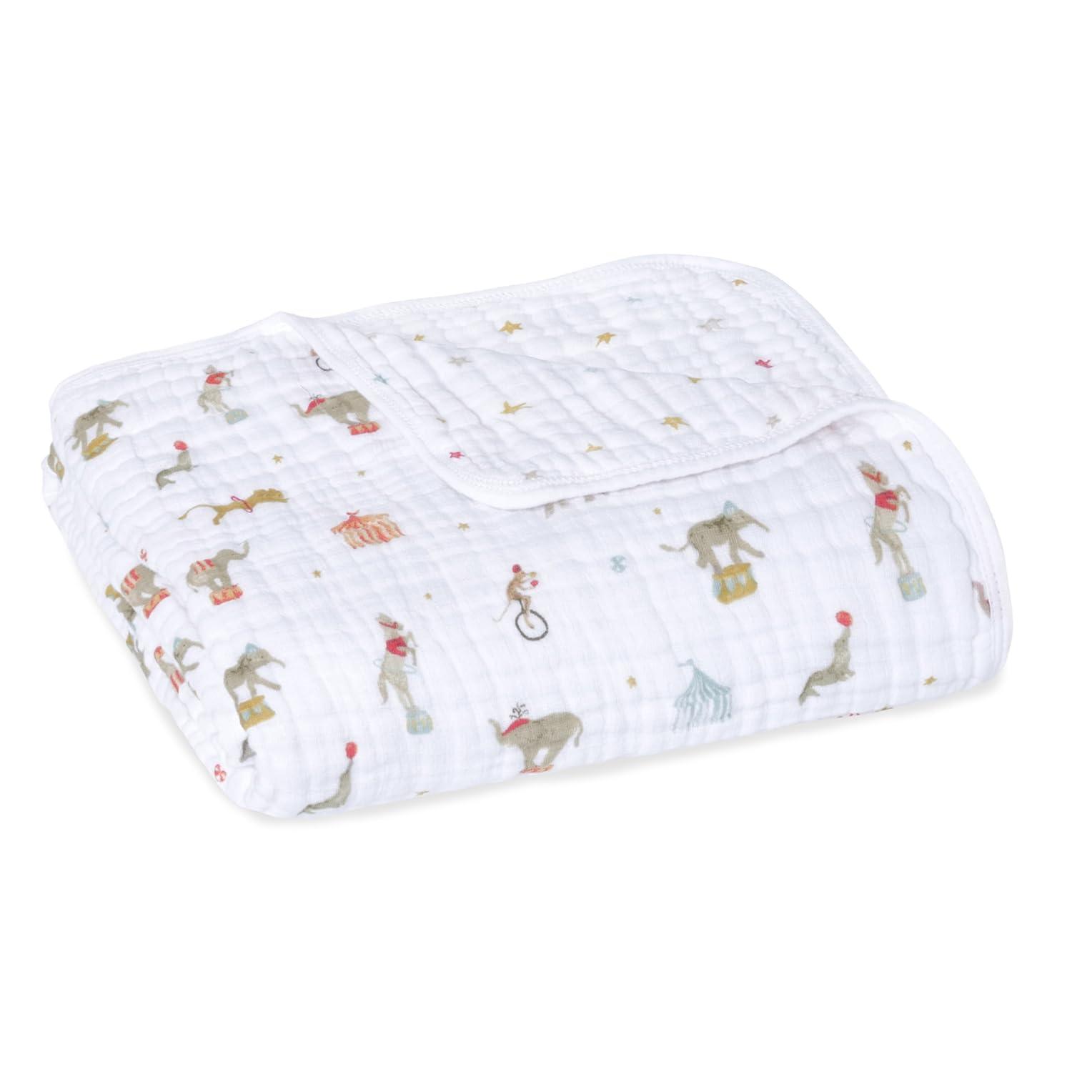 aden + anais essentials Muslin Blanket - Elephant Circus