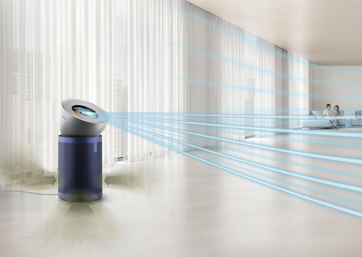 Dyson Purifier Big and Quiet Formaldehyde BP03: HEPA Filter, Captures Allergens, Electric, 10 Settings, UPC 885609026978