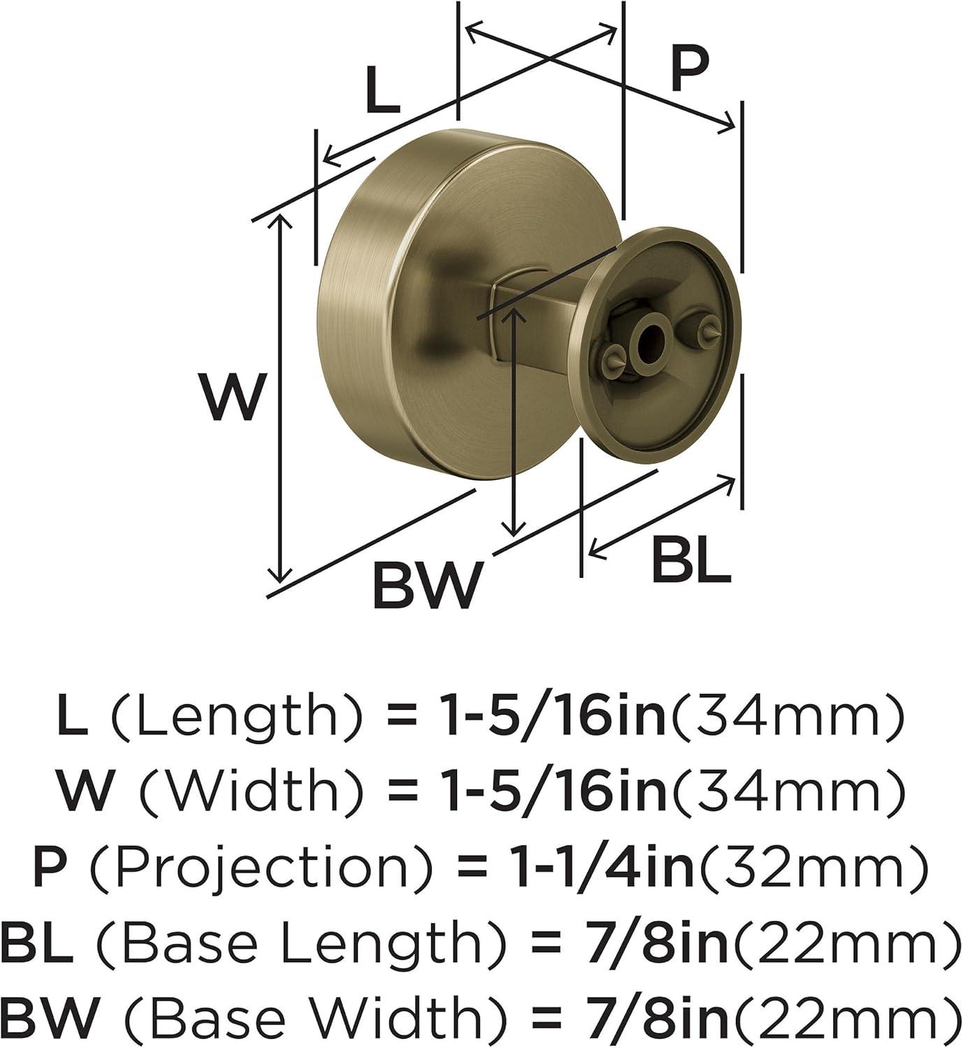 Everett 1 5/16" Diameter Round Knob