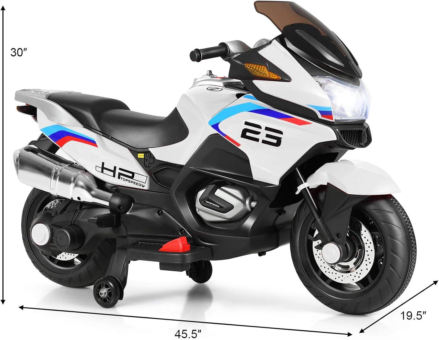 Costway Costway 12 Volt 1 Seater Motorcycles Battery Powered Ride On