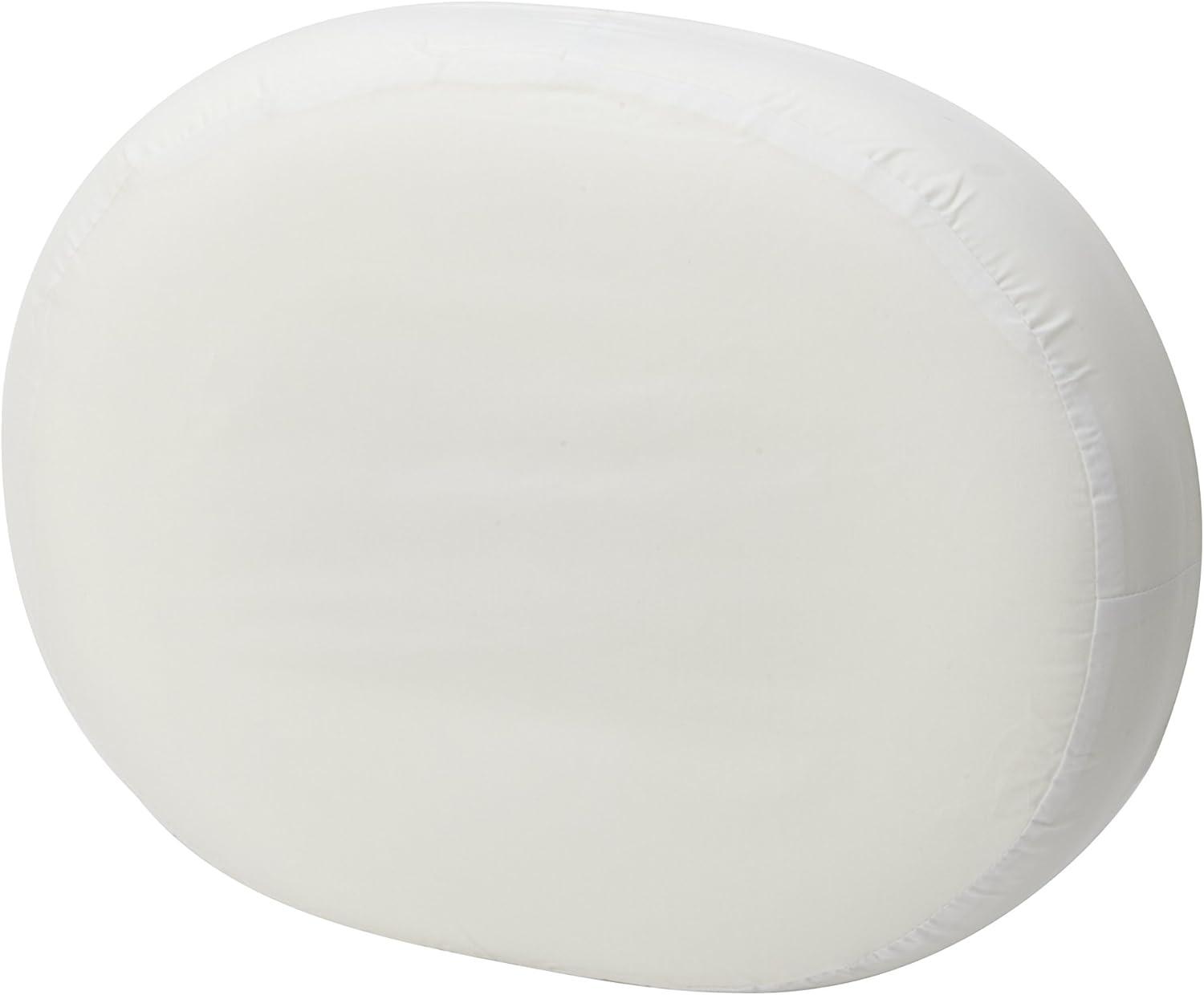 DMI 16" x 13" x 3" Foam Contoured Ring Cushion Polyester/Cotton Cover White 513-8016-1900