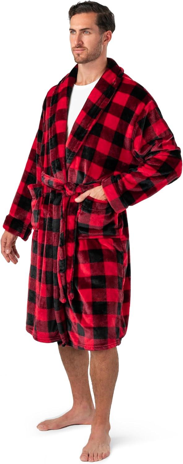 Rosalind Wheeler Speight Fleece Mid-Calf Bathrobe with Pockets