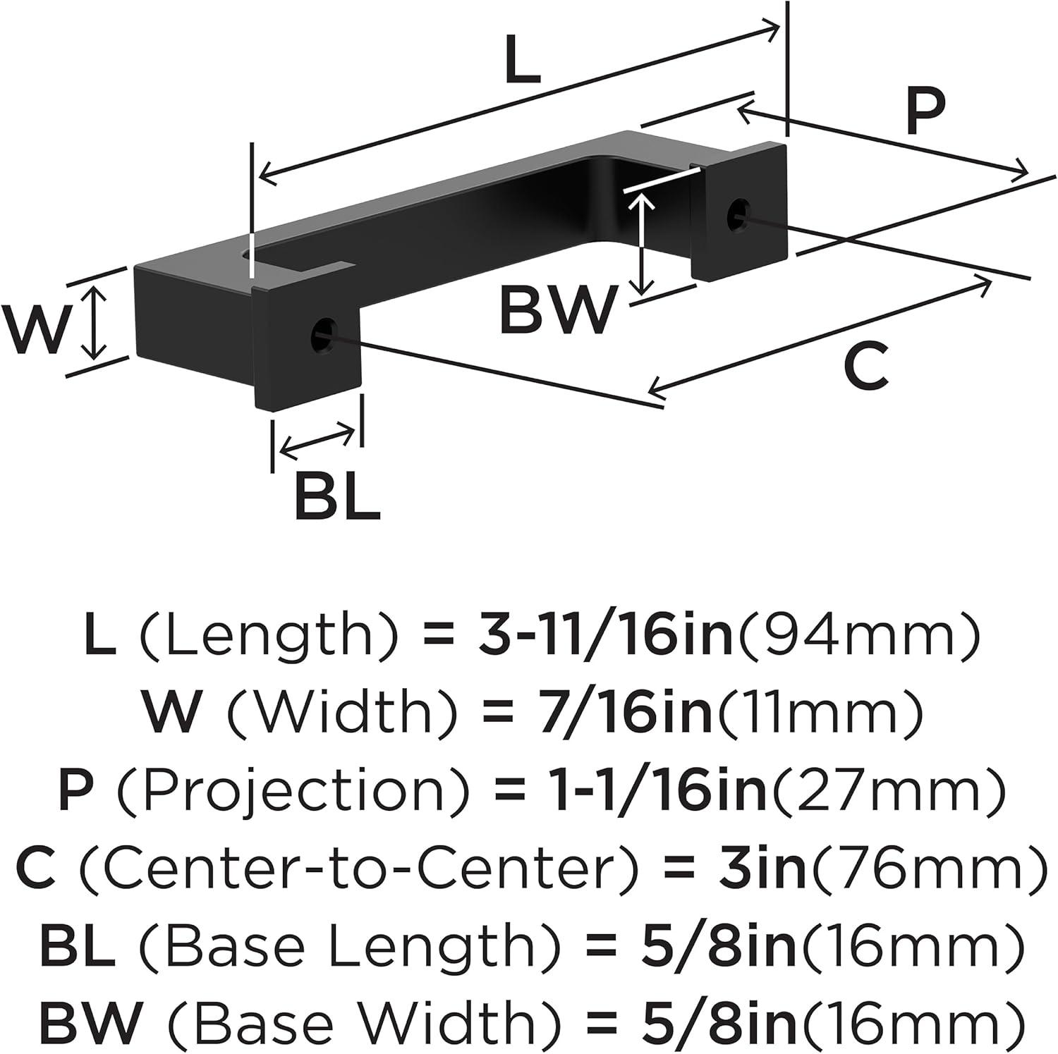 Bridgeport 3" Center Handle Pull Multipack