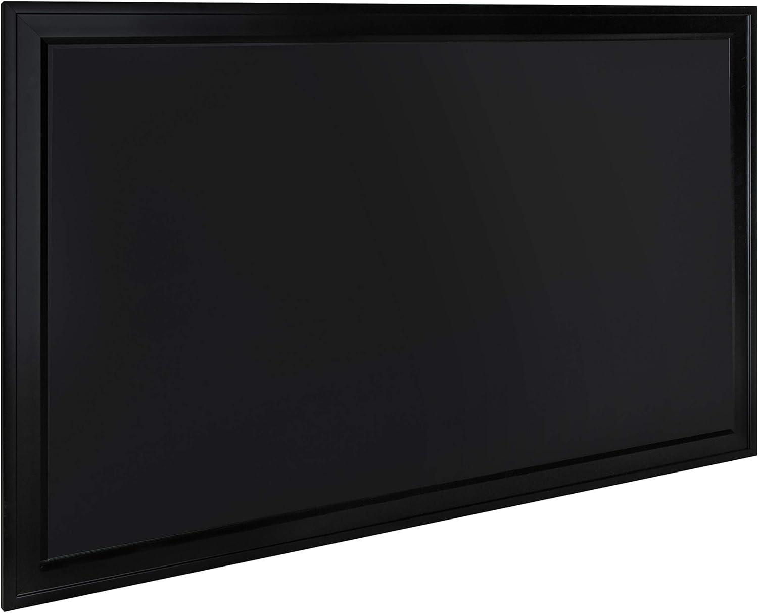 Bosc Black Magnetic Chalkboard with Sleek Frame, 27.5" x 43.5"